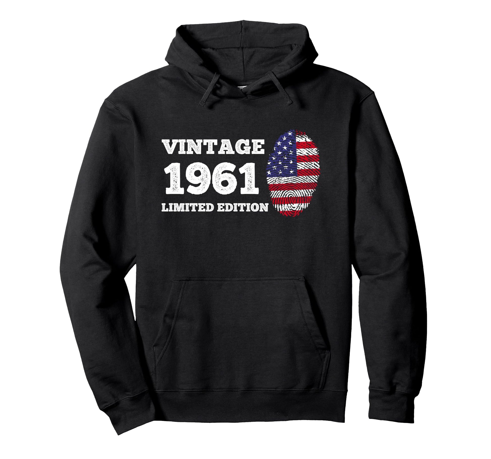 1961 Usa American Flag 65 Year Old 65Th Hoodie - Novelty Apparel Men Women - T-Shirt, Sweatshirt, Hoodie
