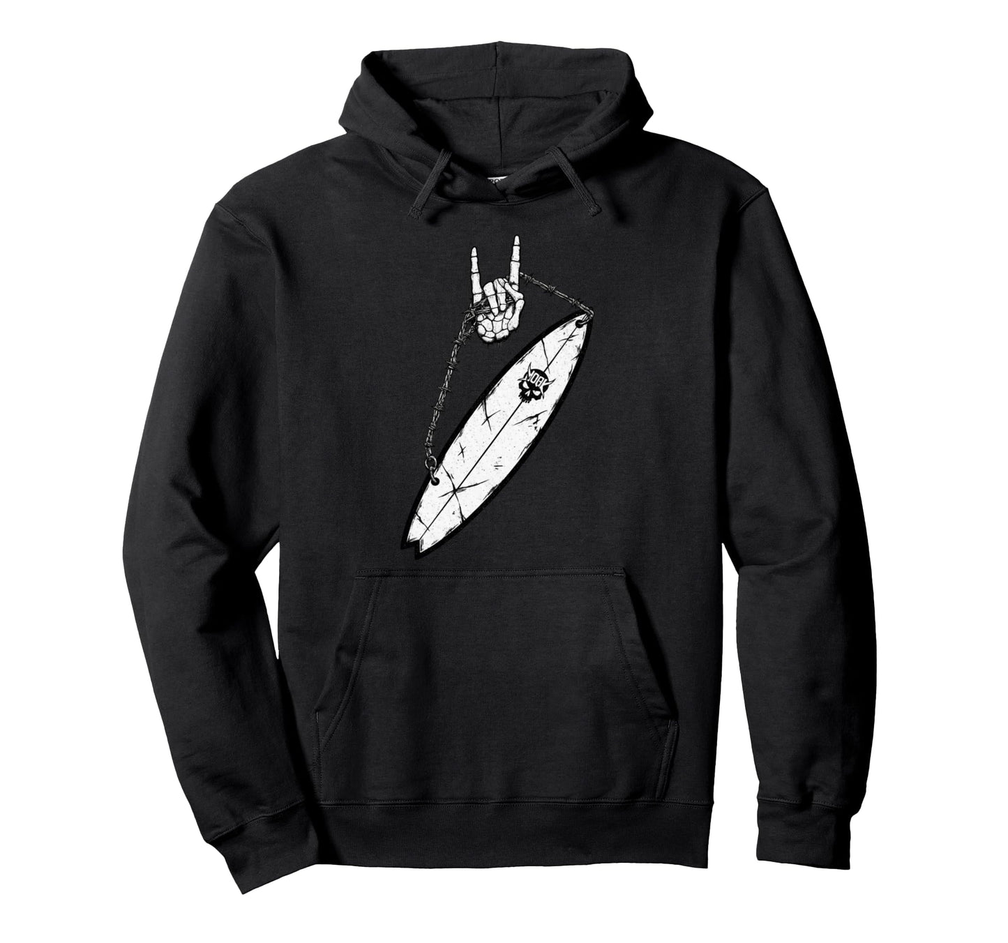 Surf Board Surfing Surfer 90S Alt Metal Hoodie - Novelty Apparel for Adults - T-Shirt, Sweatshirt, Hoodie