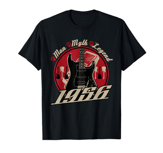 70Th Birthday Gift Guitar Players T-Shirt - Casual Everyday Wear Men Women - T-Shirt, Sweatshirt, Hoodie