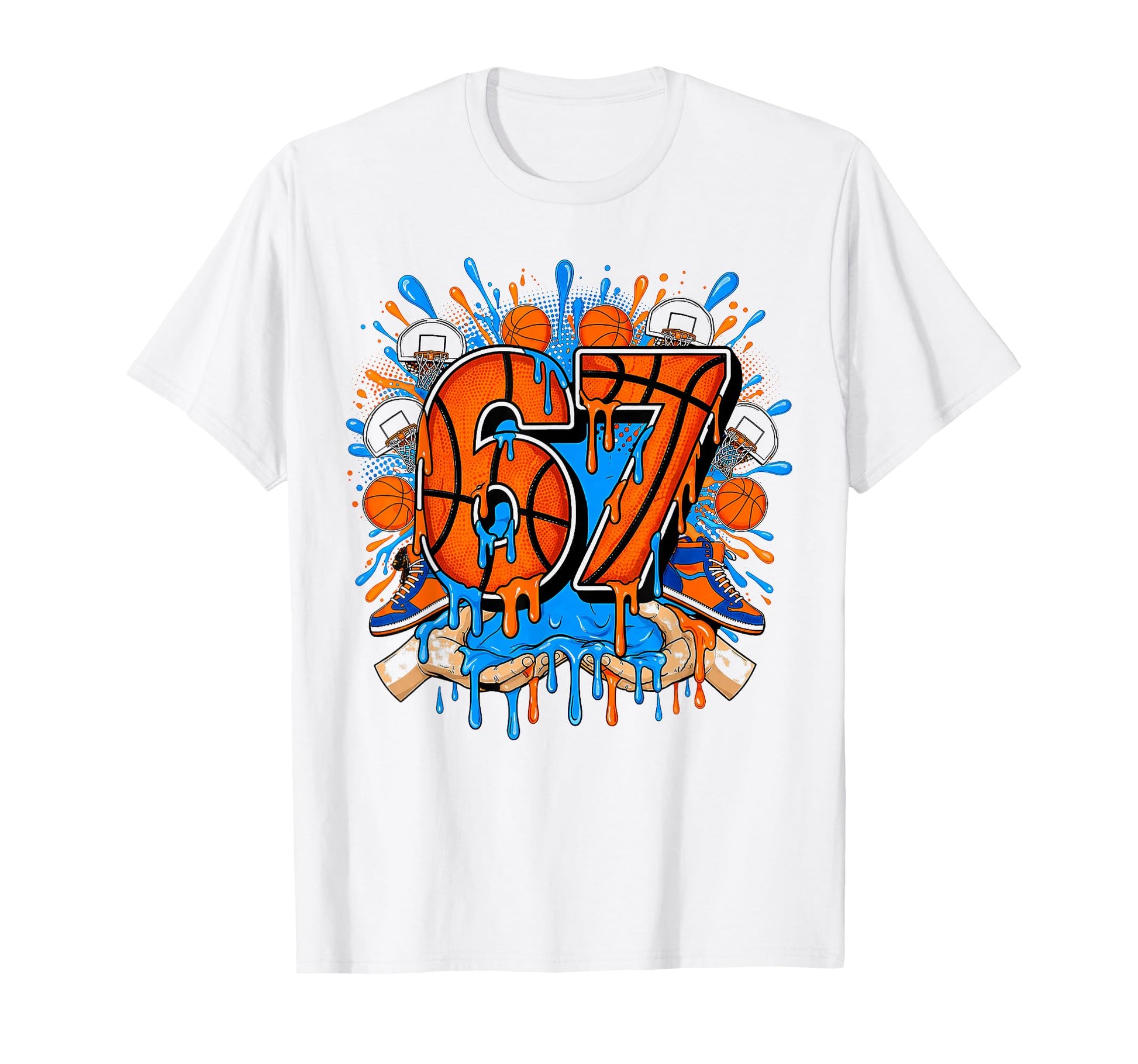 I Was 6 Now Im 7 Years Old Basketball T-Shirt - Custom Art Print Men Women - T-Shirt, Sweatshirt, Hoodie