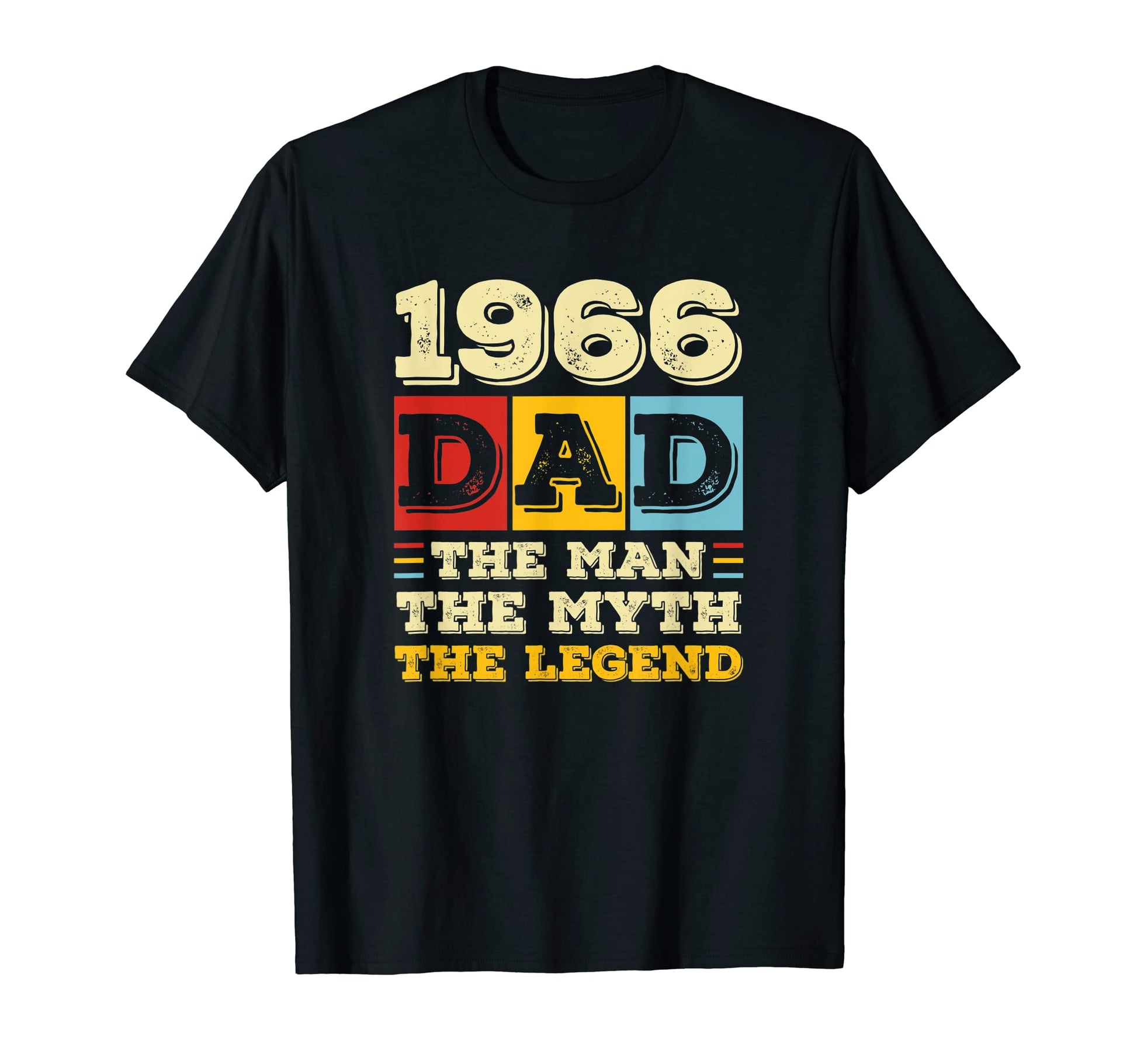 Birthday 1966 Dad Myth Legend T-Shirt - Trendy Graphic for Adults - T-Shirt, Sweatshirt, Hoodie