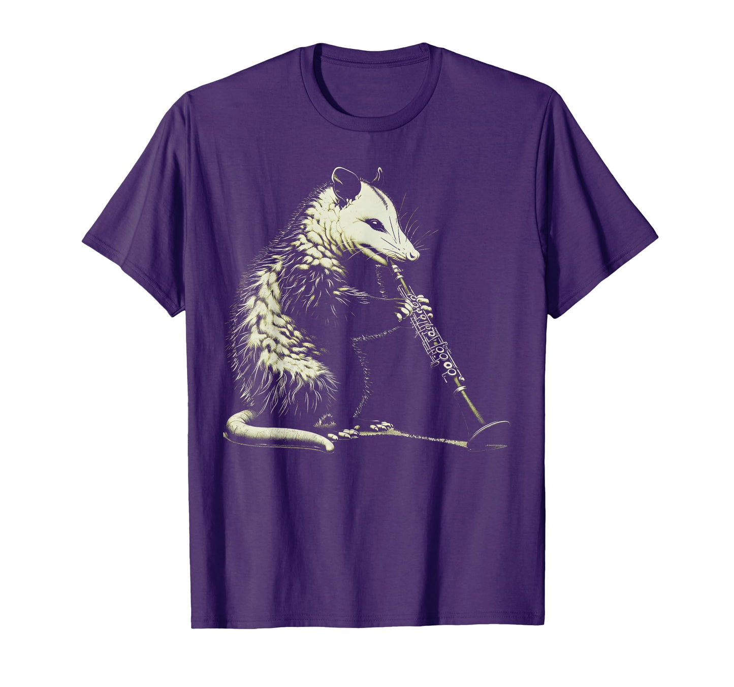 Possum Playing Clarinet Music Animal T-Shirt - Streetwear Style Unisex - T-Shirt, Sweatshirt, Hoodie