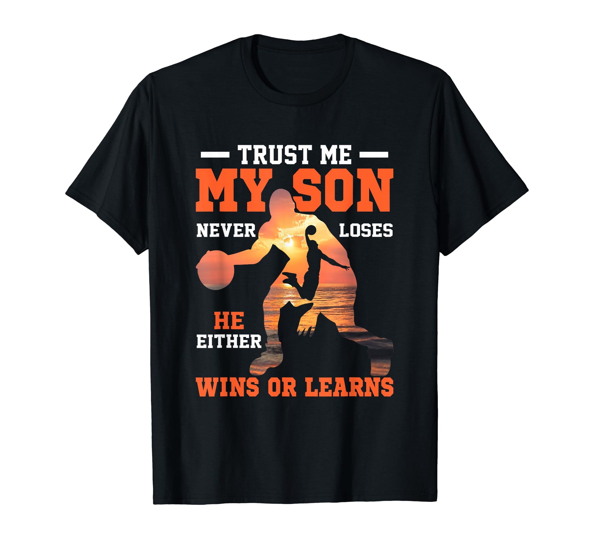 Basketball Player Mom Dad Son T-Shirt - Graphic Print for Adults - T-Shirt, Sweatshirt, Hoodie