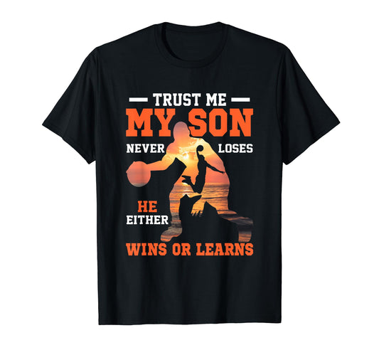 Basketball Player Mom Dad Son T-Shirt - Graphic Print for Adults - T-Shirt, Sweatshirt, Hoodie