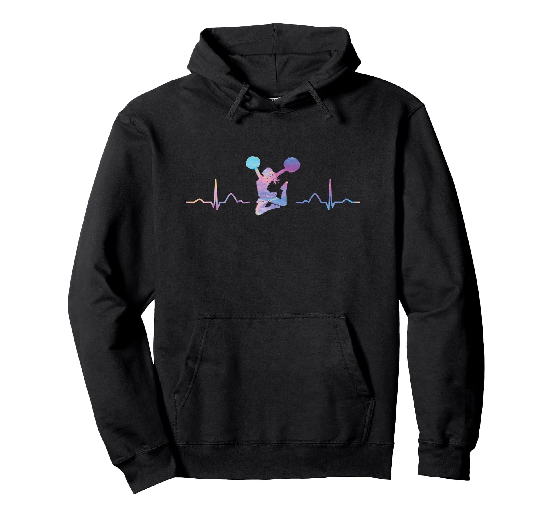 Cheerleader Cheer Mom Love Hoodie - Fun Novelty Design for Adults - T-Shirt, Sweatshirt, Hoodie