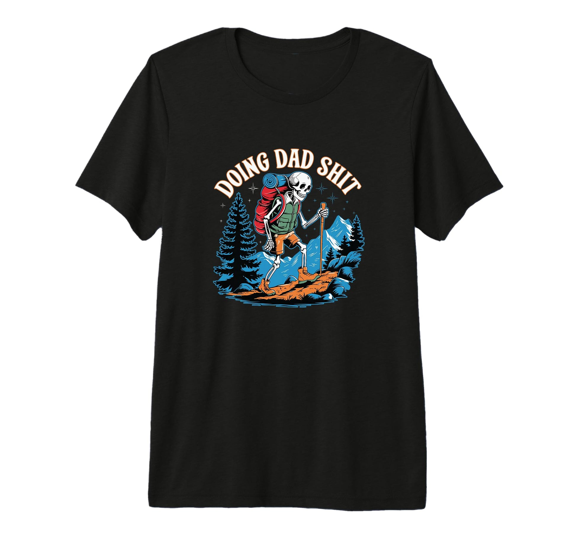 Funny Dad Daddy Jokes Ahead Hiking T-Shirt - Graphic Print for Adults - T-Shirt, Sweatshirt, Hoodie