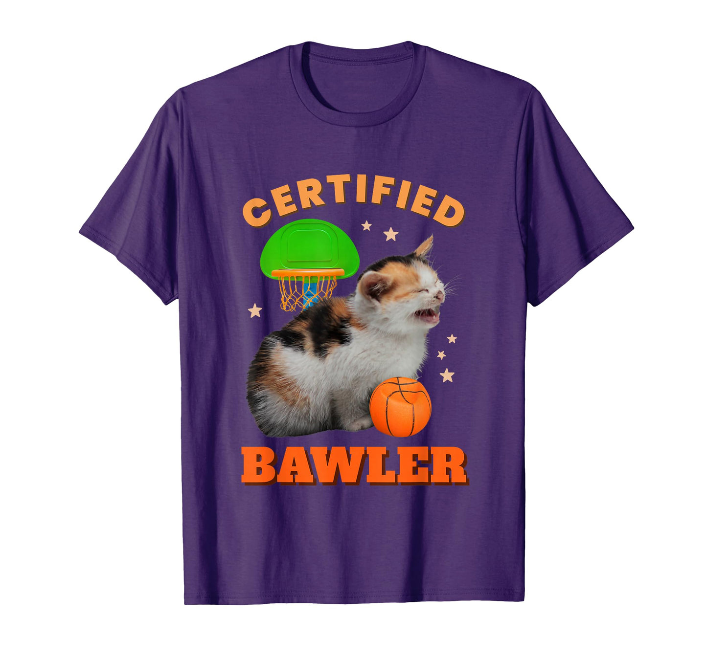 Certified Bawler Funny Cat Baller Meme T-Shirt - Unique Graphic for Adults - T-Shirt, Sweatshirt, Hoodie