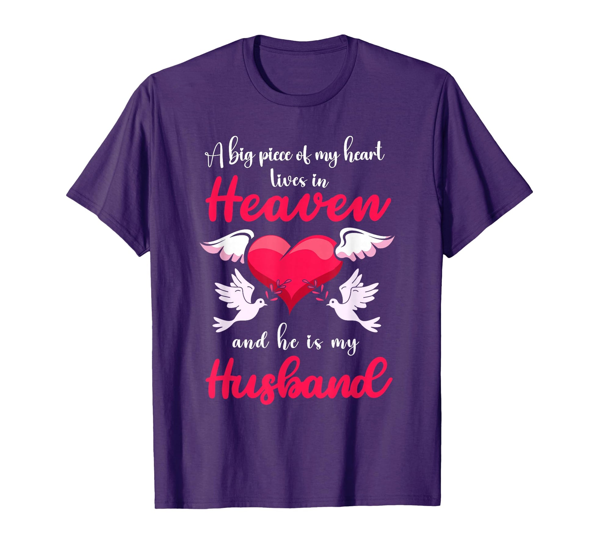 Big Piece My Heart Lives Heaven He Is My T-Shirt - Trendy Graphic Unisex - T-Shirt, Sweatshirt, Hoodie