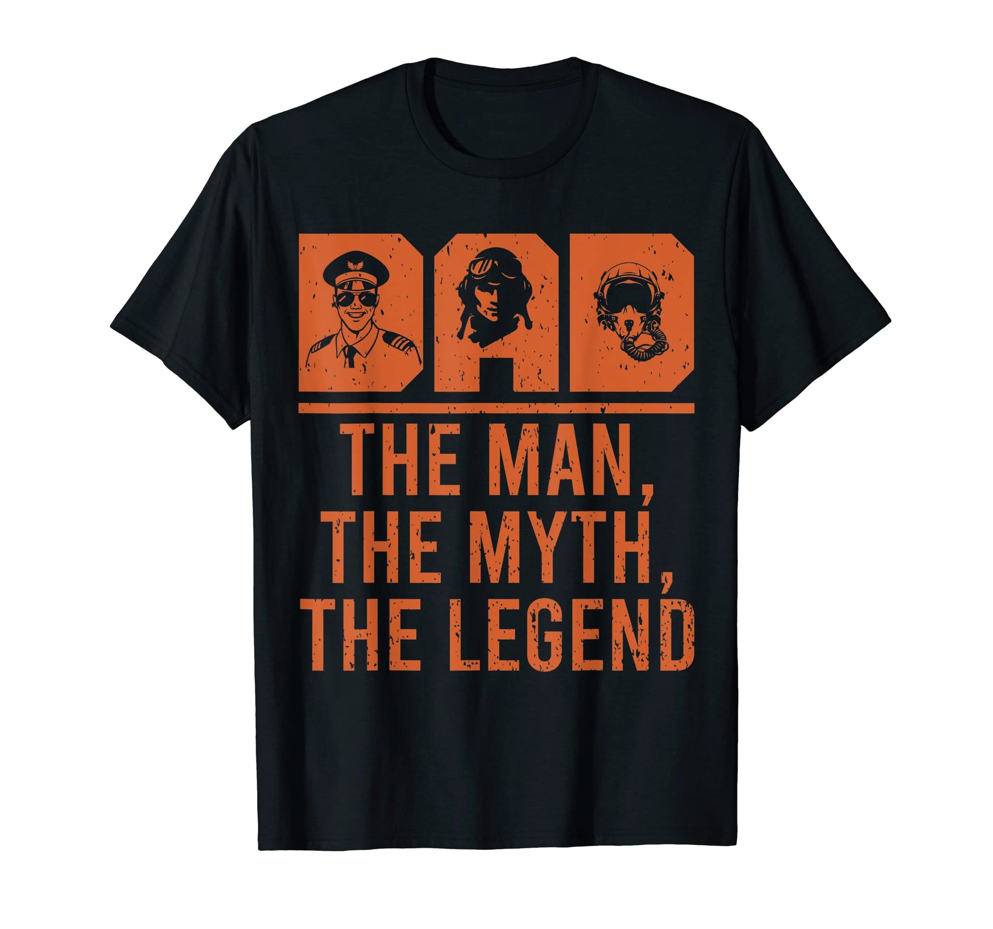 Dad Myth Legend Funny Pilot Aviation T-Shirt - Trendy Graphic for Adults - T-Shirt, Sweatshirt, Hoodie