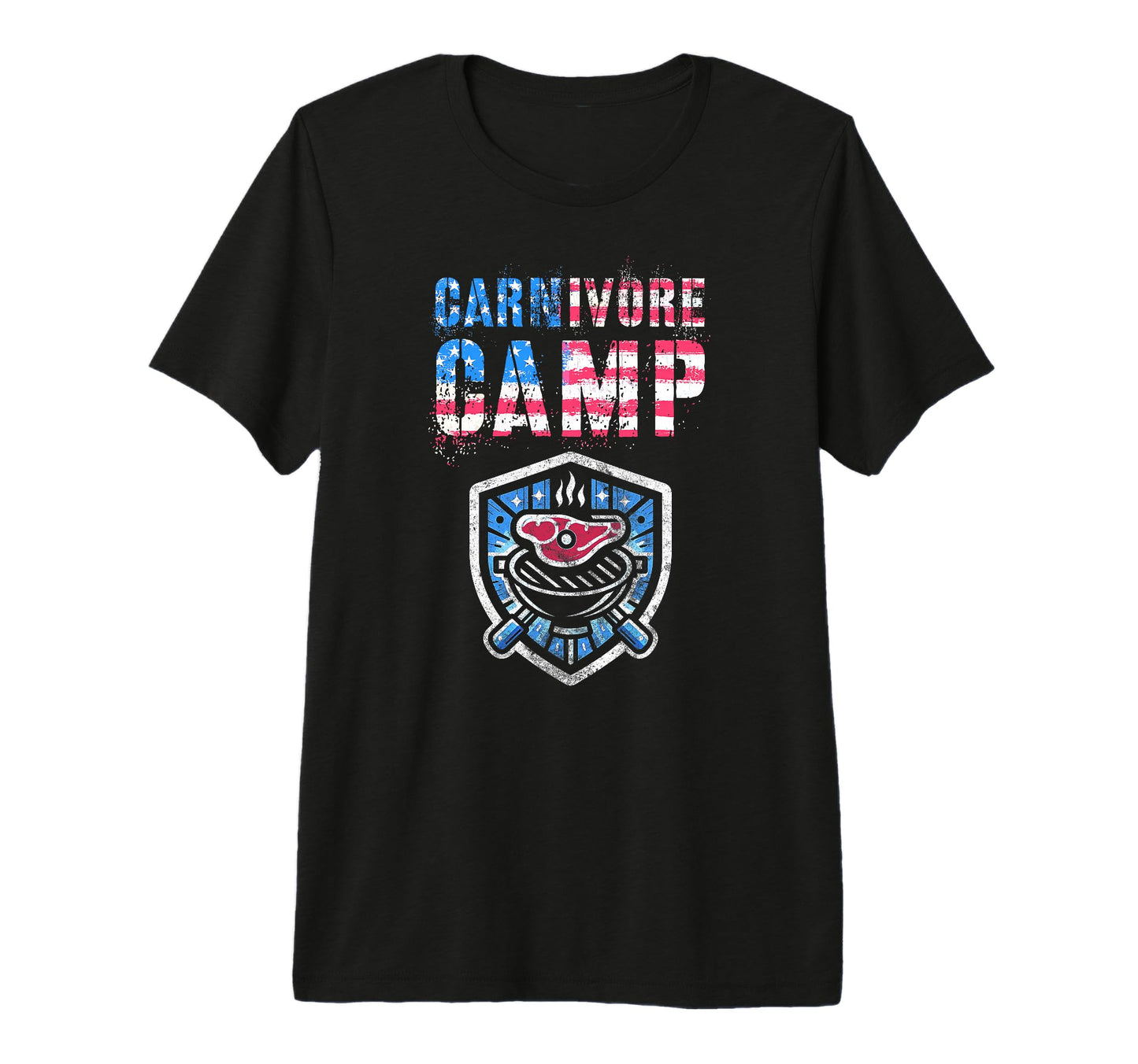 Funny Usa Carnivore Camp Grill Dad T-Shirt - Aesthetic Graphic Unisex - T-Shirt, Sweatshirt, Hoodie