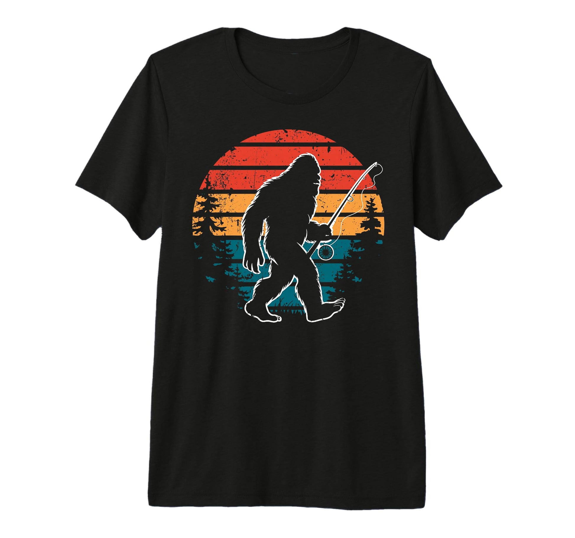 Bassquatch Sasquatch Fisher Bass T-Shirt - Trendy Graphic for Adults - T-Shirt, Sweatshirt, Hoodie