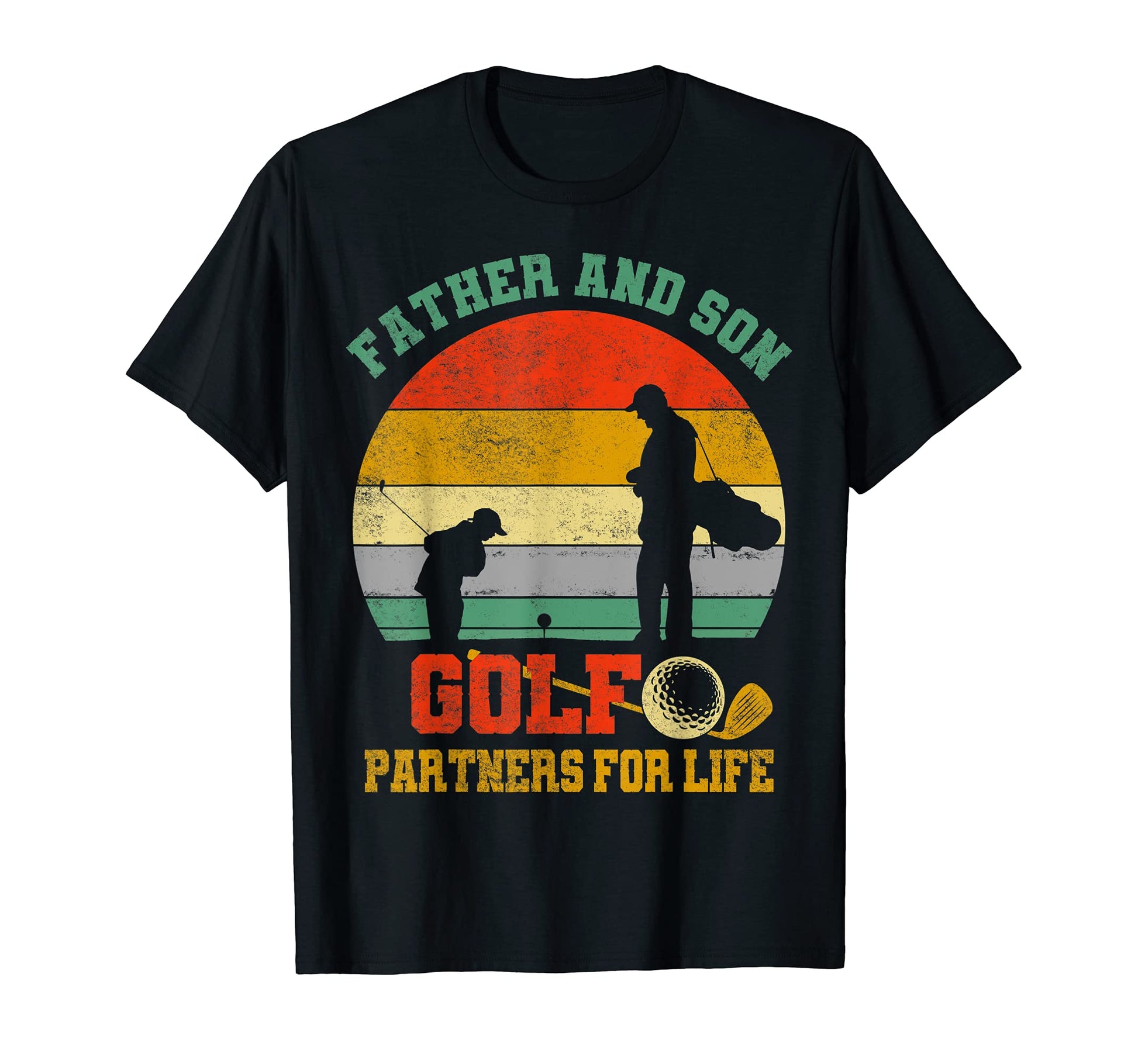 Dad And Son Golf Partners Life T-Shirt - Fun Novelty Design for Adults - T-Shirt, Sweatshirt, Hoodie