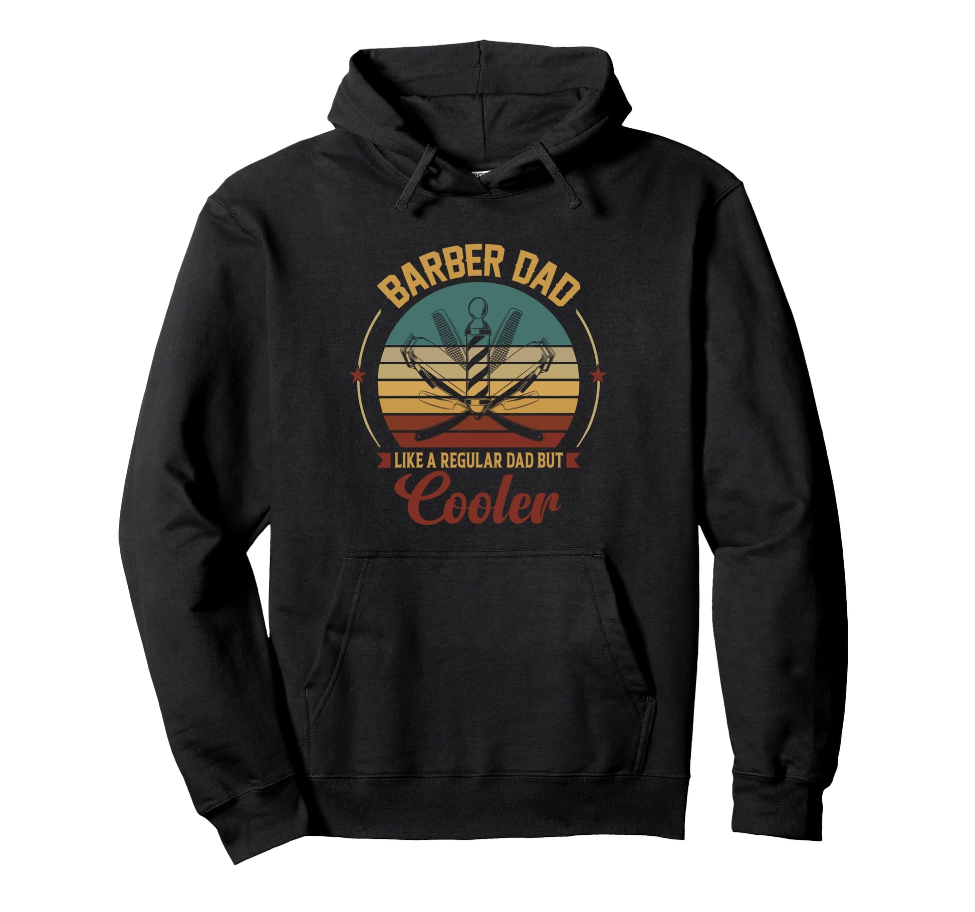Barber Dad Like Regular Dad But Cooler Hoodie - Custom Art Print for Adults - T-Shirt, Sweatshirt, Hoodie