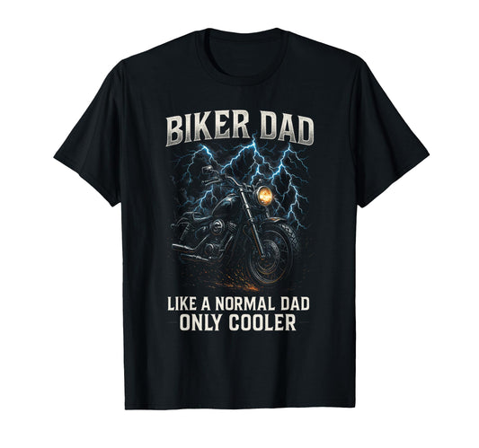 Biker Dad Motorcycle T-Shirt - Graphic Print for Adults - T-Shirt, Sweatshirt, Hoodie