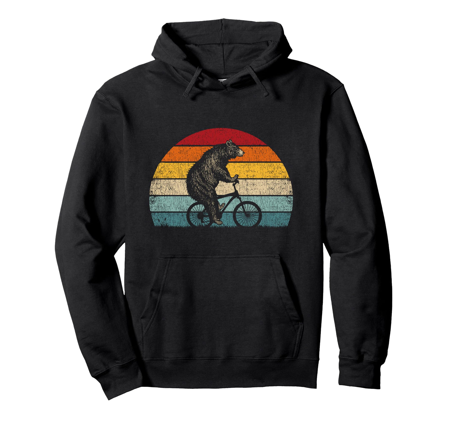 Funny Bear Cycling Bike Bicycle Hoodie - Streetwear Style Men Women - T-Shirt, Sweatshirt, Hoodie