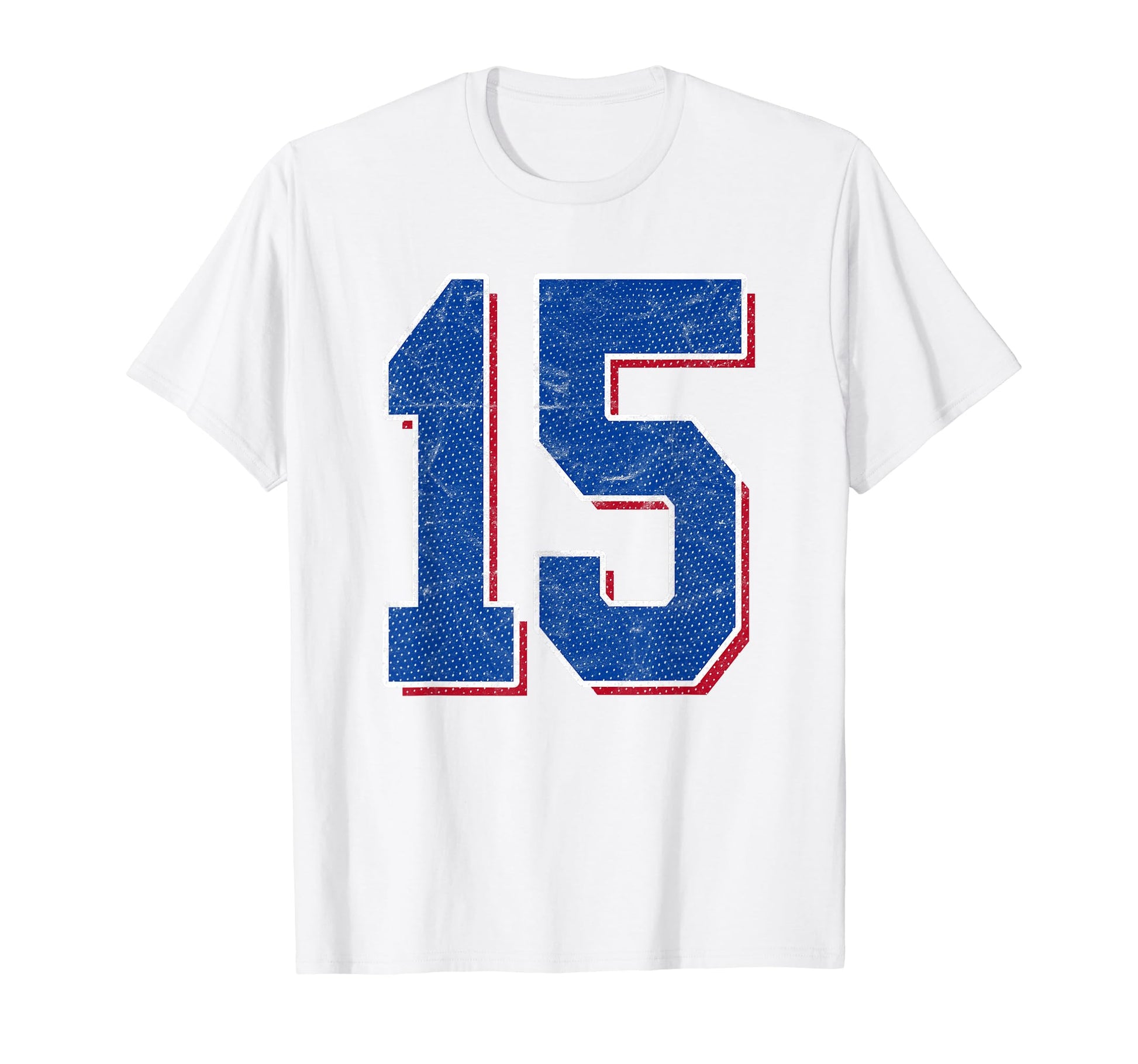 Number 15 Numbered Uniform Sports Team T-Shirt - Aesthetic Graphic Unisex - T-Shirt, Sweatshirt, Hoodie