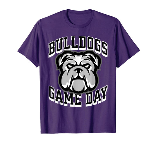 Bulldogs Game Day Sports Baseball Football T-Shirt - Trendy Graphic Unisex - T-Shirt, Sweatshirt, Hoodie