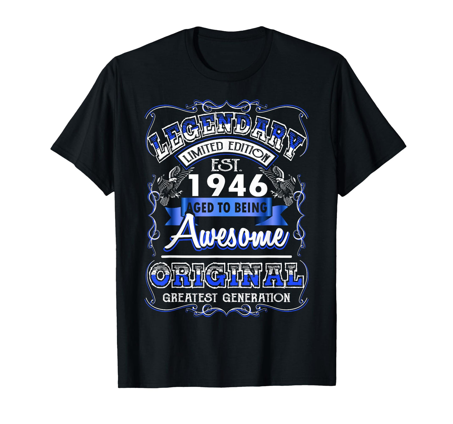 80Th Birthday Gift Legendary Est 1946 80 T-Shirt - Streetwear Style Unisex - T-Shirt, Sweatshirt, Hoodie