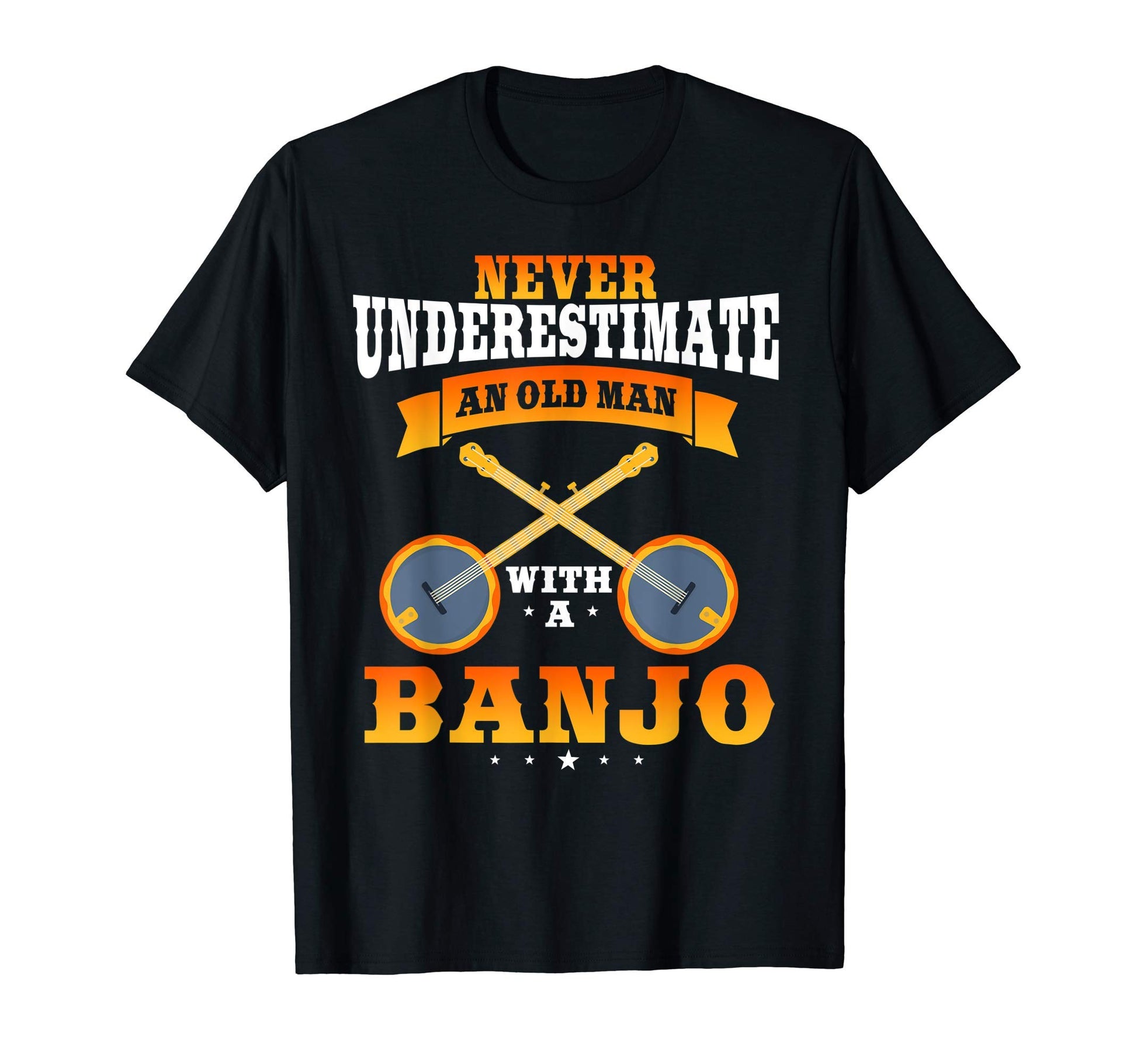 Mens Funny Banjo Gift Bluegrass T-Shirt - Minimalist Print Men Women - T-Shirt, Sweatshirt, Hoodie