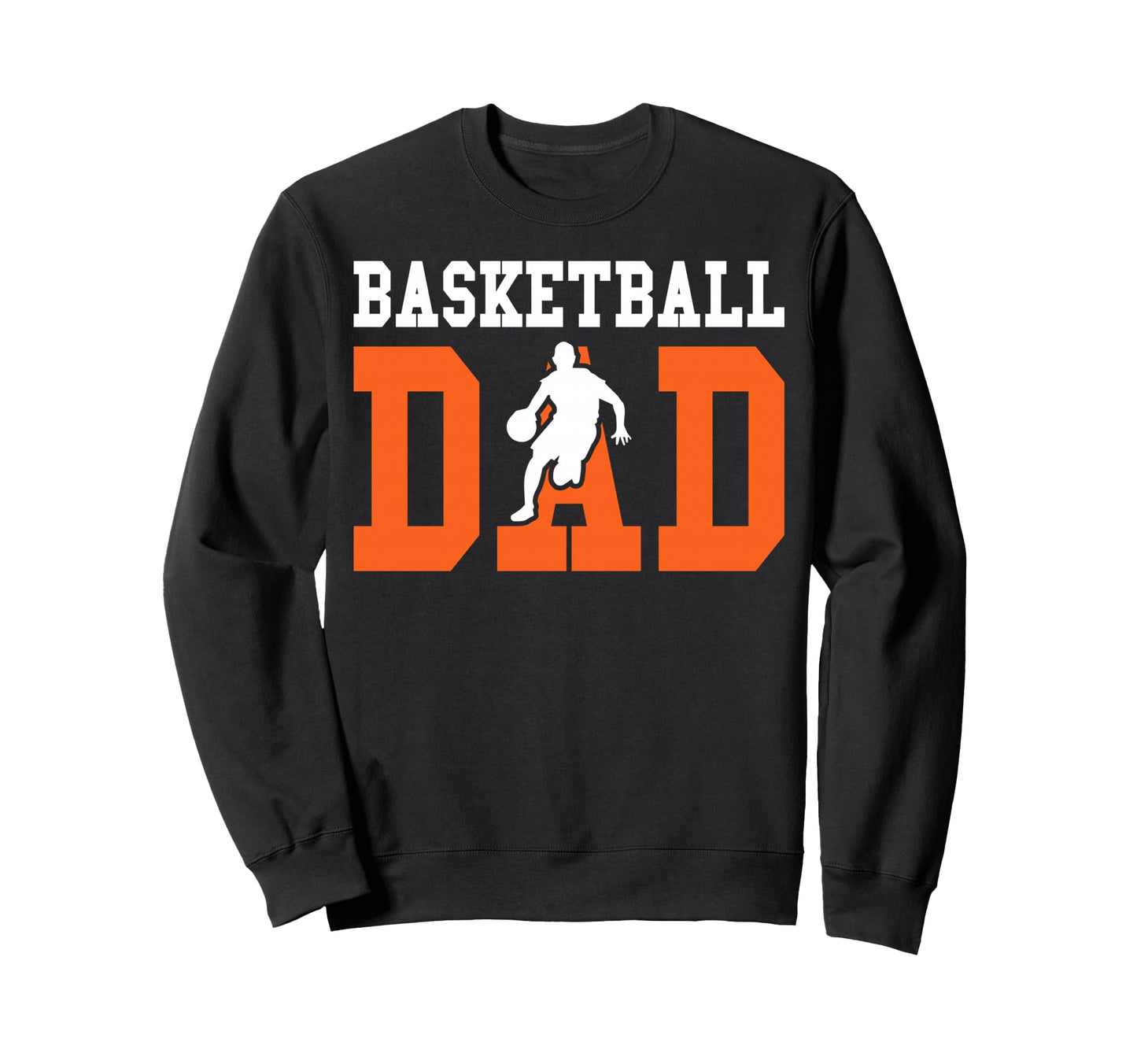 Basketball Dad Player Silhouette Sweatshirt - Custom Art Print Men Women - T-Shirt, Sweatshirt, Hoodie