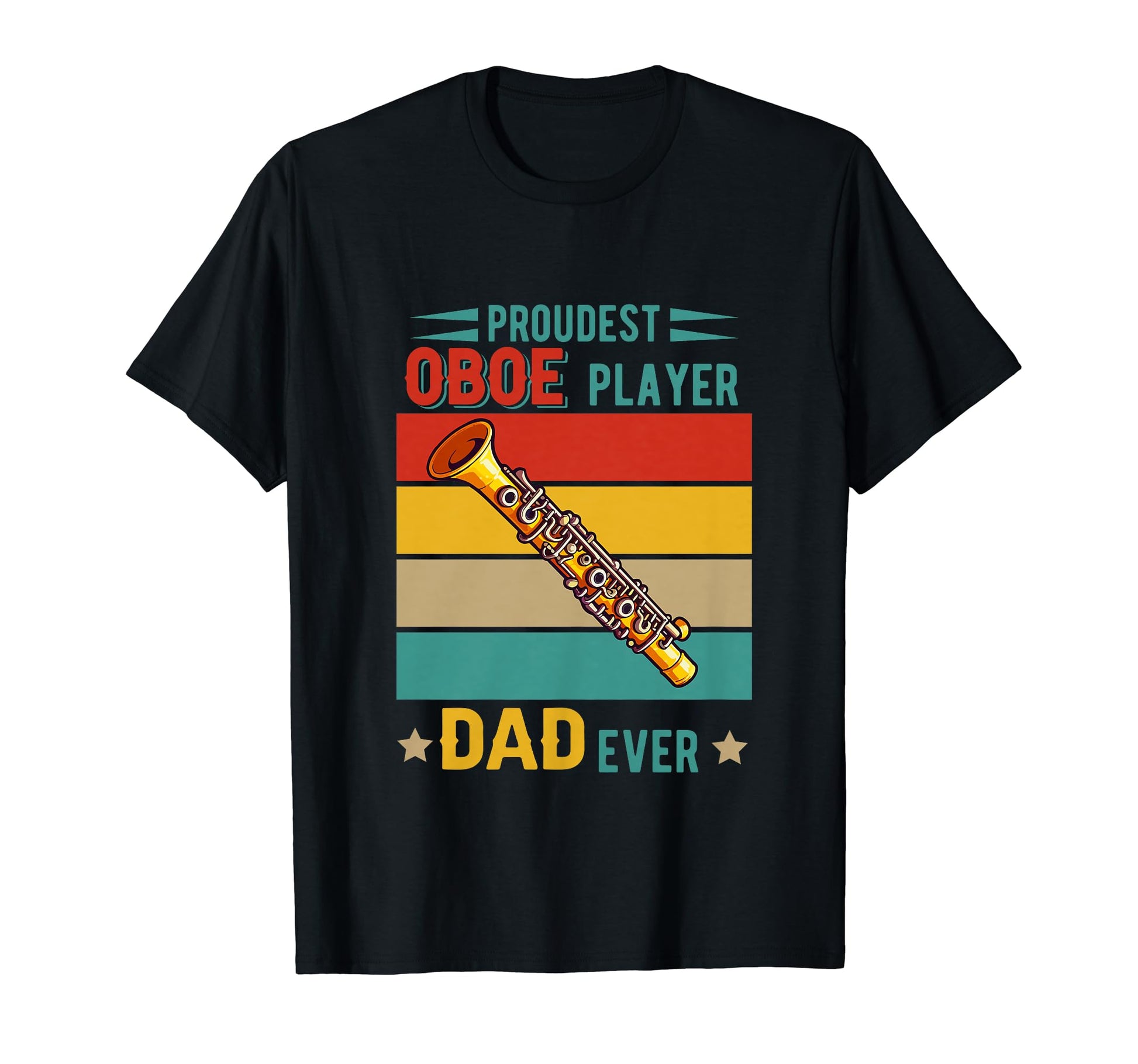 Proudest Oboe Player Dad Ever Fathers T-Shirt - Minimalist Print Men Women - T-Shirt, Sweatshirt, Hoodie