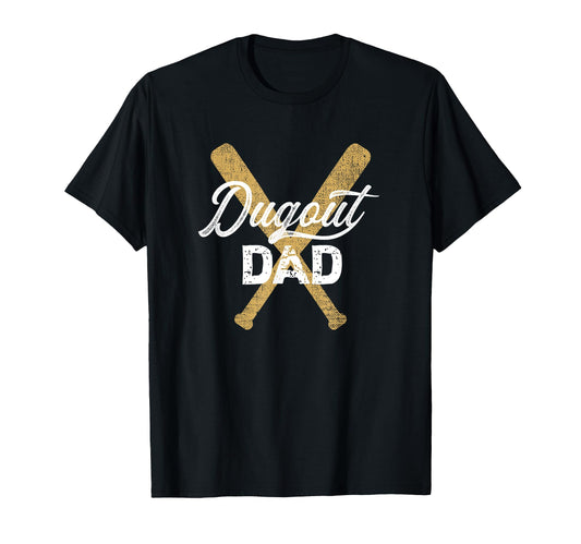 Baseball Dugout Dad Baseball Bats T-Shirt - Trendy Graphic for Adults - T-Shirt, Sweatshirt, Hoodie