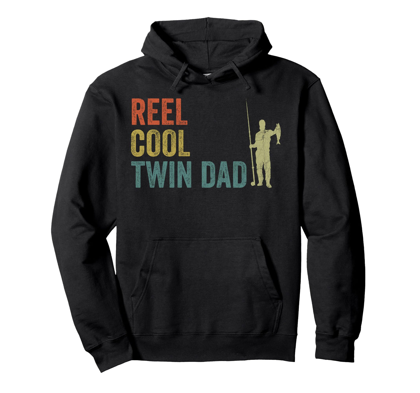 Twin Dad Fishing Reel Twin Dad Fisherman Hoodie - Streetwear Style Unisex - T-Shirt, Sweatshirt, Hoodie