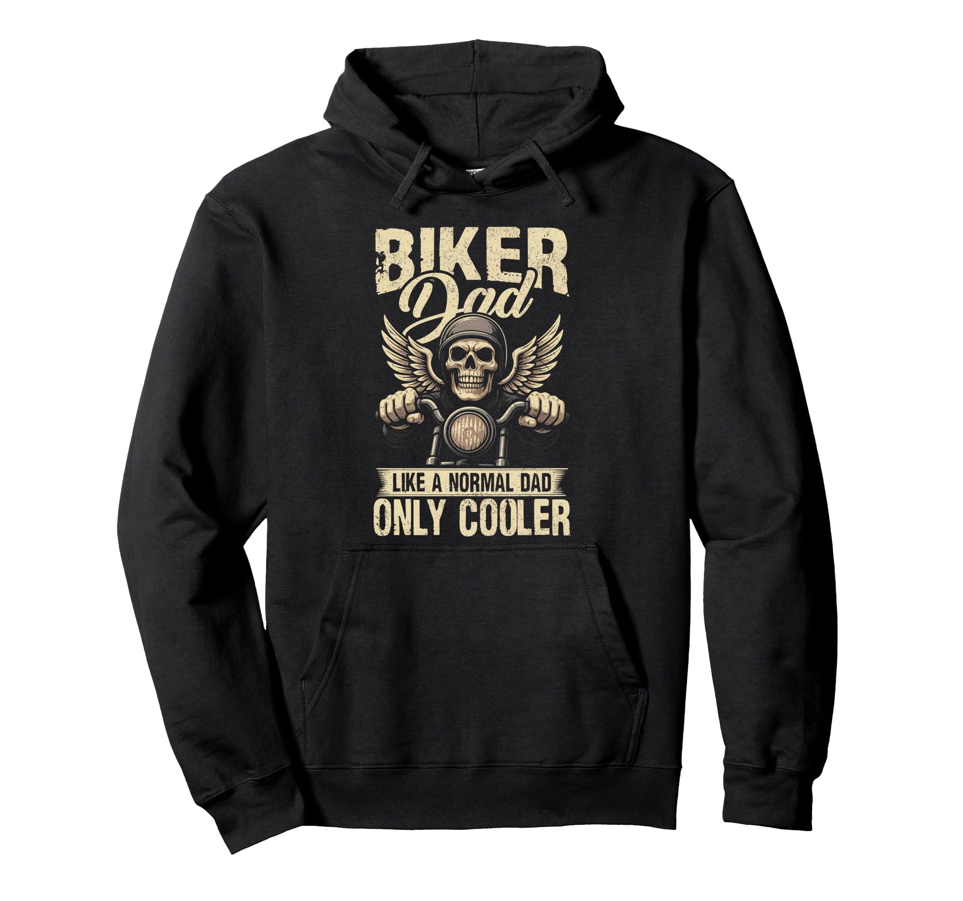 Motorcycle Biker Dad Fathers Day Motocross Hoodie - Unique Graphic Unisex - T-Shirt, Sweatshirt, Hoodie