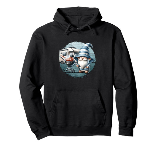 Camper Dad Grilling Gnome Fathers Day Hoodie - Trendy Graphic Men Women - T-Shirt, Sweatshirt, Hoodie