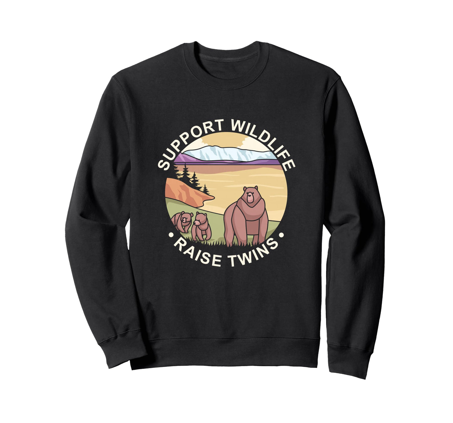 Support Wildlife Raise Twins Future Sweatshirt - Minimalist Print Unisex - T-Shirt, Sweatshirt, Hoodie