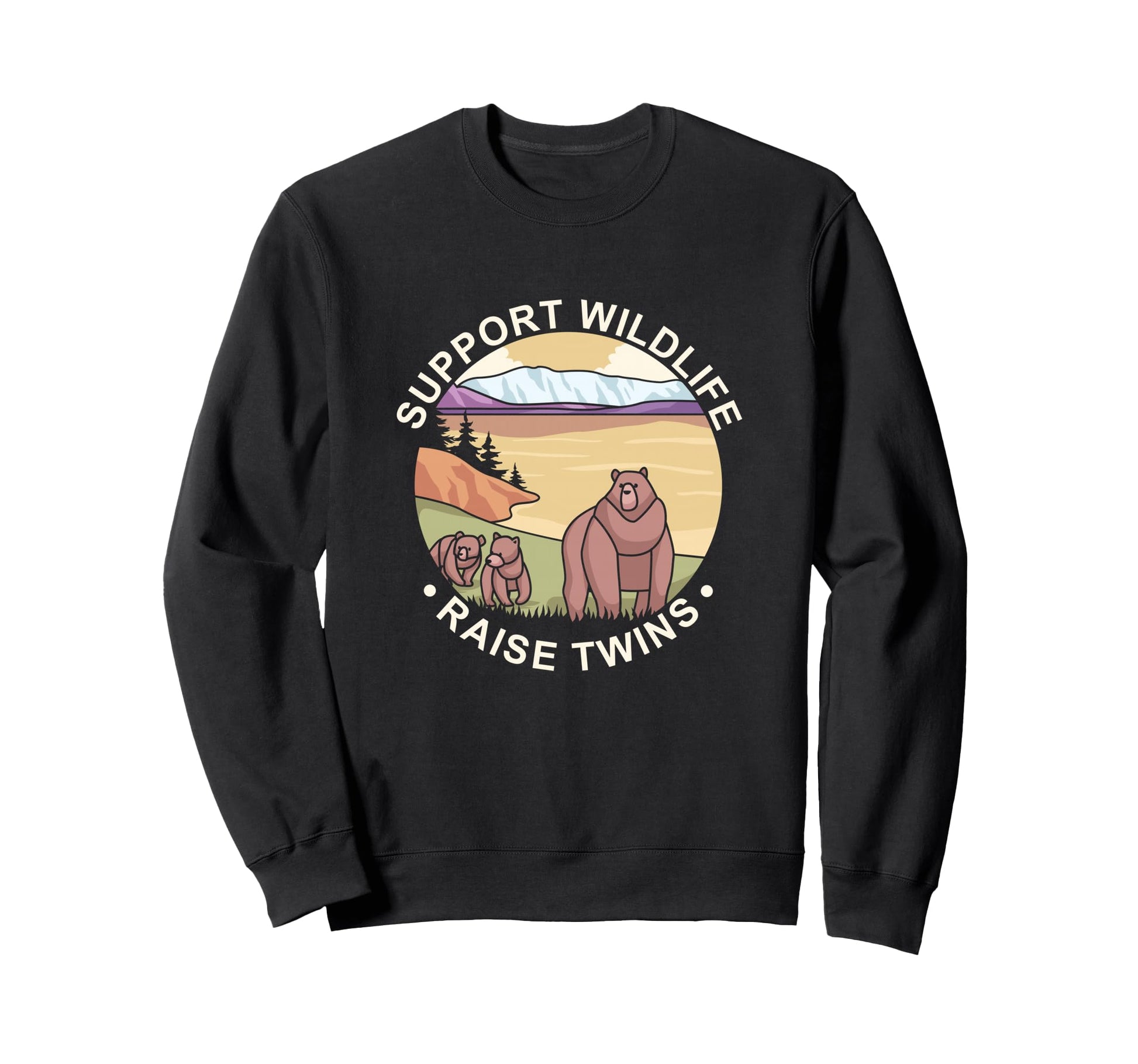 Support Wildlife Raise Twins Future Sweatshirt - Minimalist Print Unisex - T-Shirt, Sweatshirt, Hoodie