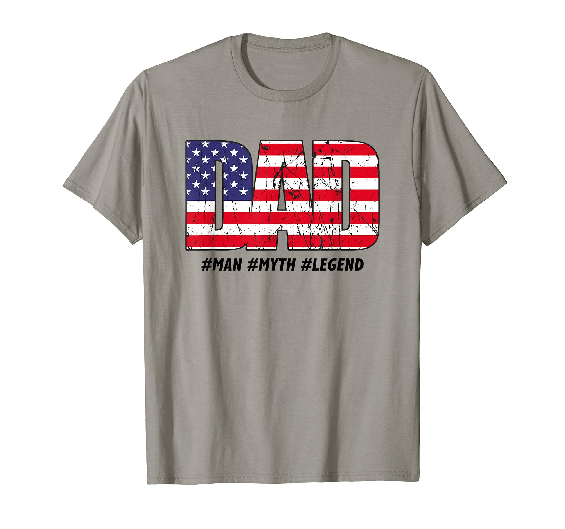 Mens Dad Myth Legend American Flag T-Shirt - Graphic Print for Adults - T-Shirt, Sweatshirt, Hoodie
