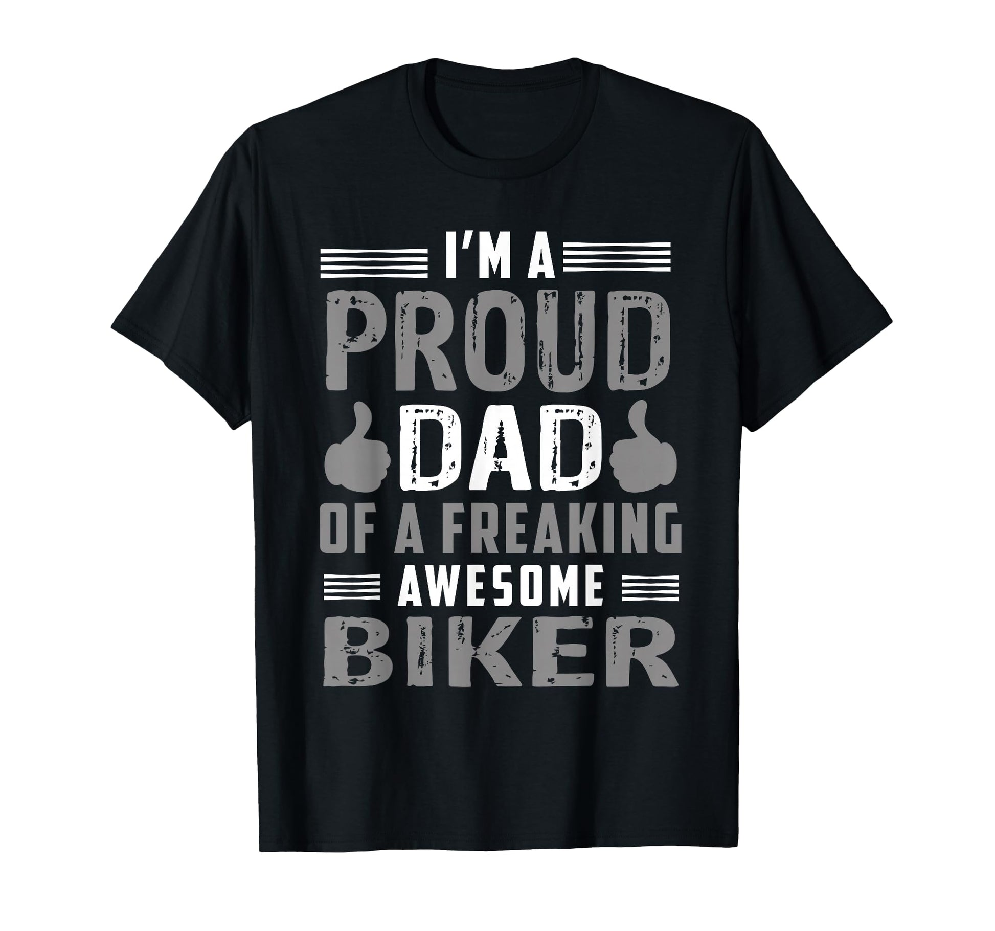Dad Freaking Awesome Biker Motorcycle T-Shirt - Minimalist Print Men Women - T-Shirt, Sweatshirt, Hoodie