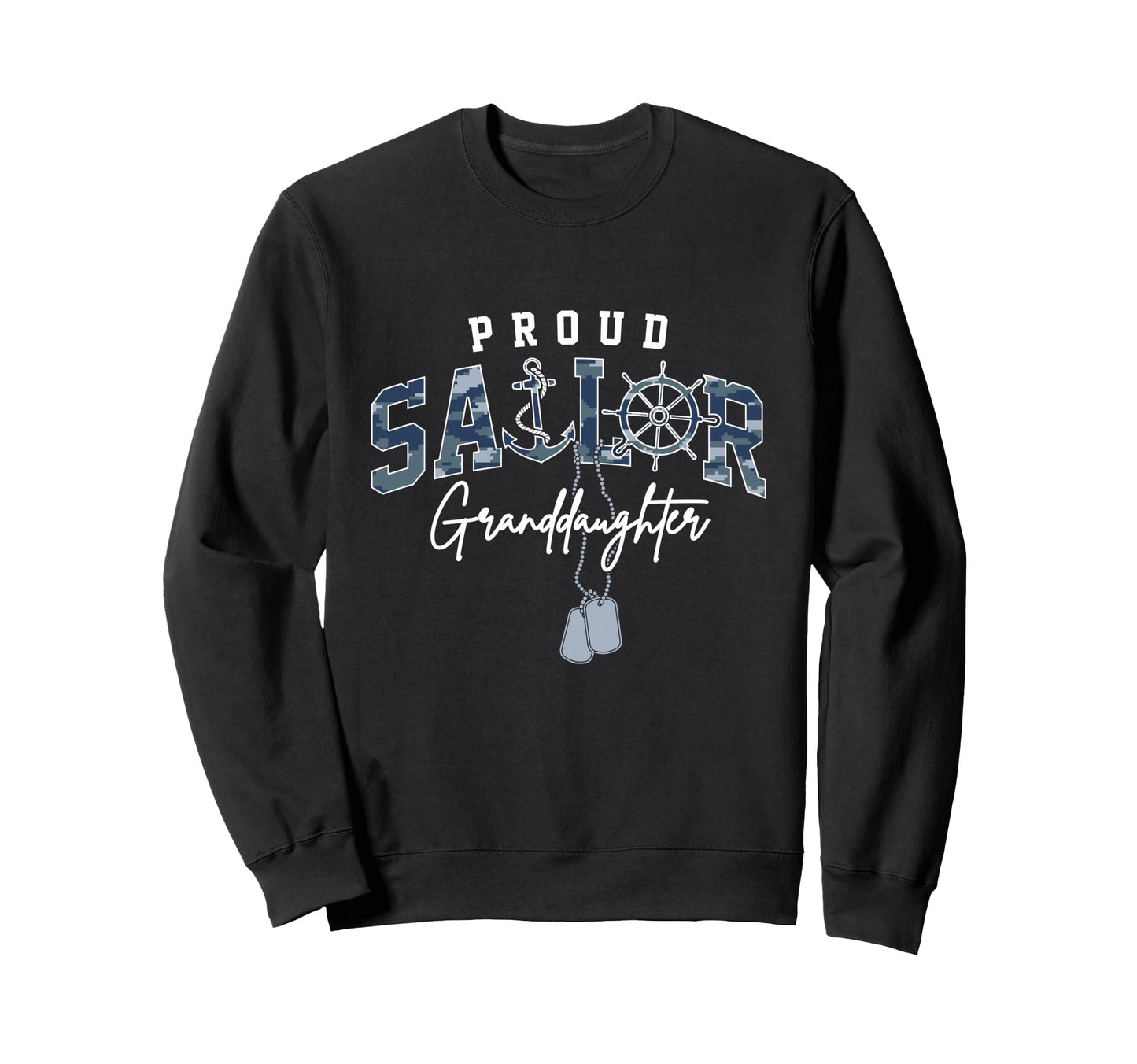 Proud Sailor Granddaughter Us Naval Sweatshirt - Unique Graphic for Adults - T-Shirt, Sweatshirt, Hoodie