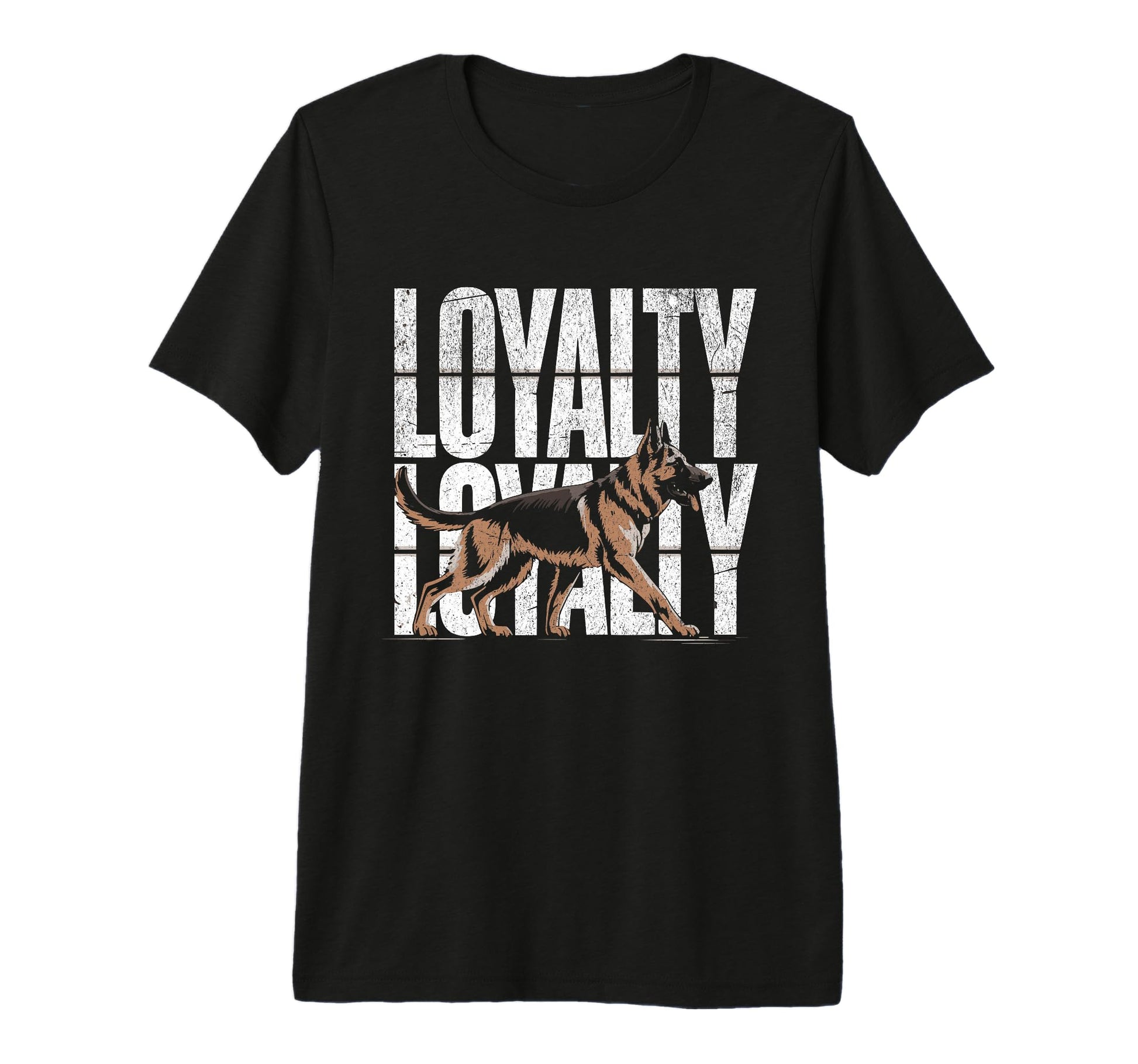 German Shepherd Dog Loyalty T-Shirt - Fun Novelty Design for Adults - T-Shirt, Sweatshirt, Hoodie