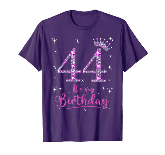 44 Its My Birthday 44 Years Old 44Th T-Shirt - Unique Graphic for Adults - T-Shirt, Sweatshirt, Hoodie