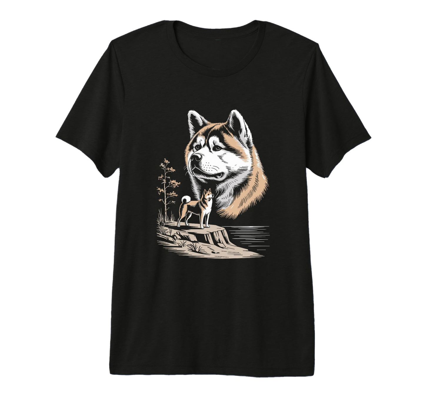 Mom Dad Akita Dog Owner Hiking Lover T-Shirt - Trendy Graphic for Adults - T-Shirt, Sweatshirt, Hoodie