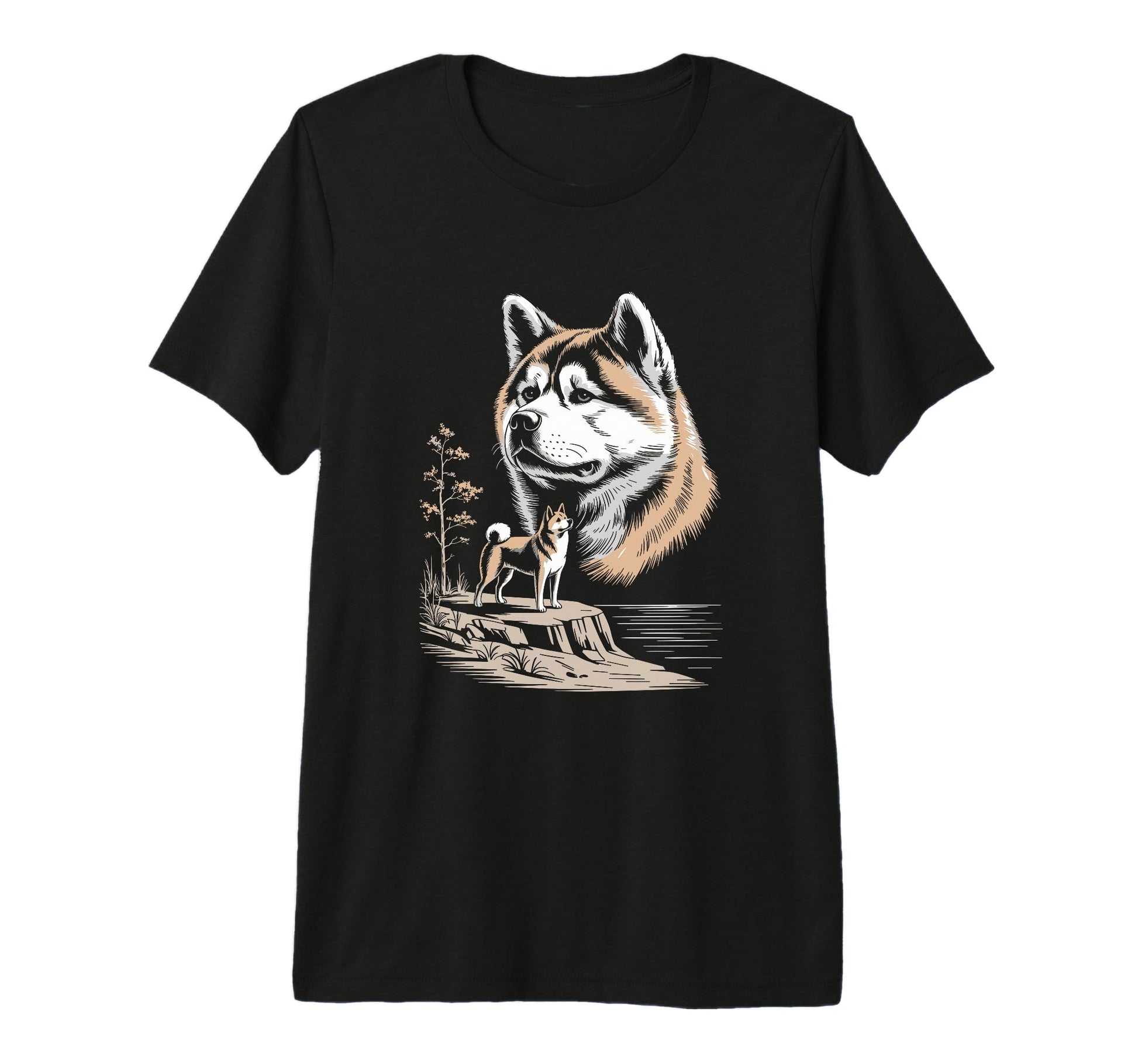 Mom Dad Akita Dog Owner Hiking Lover T-Shirt - Trendy Graphic for Adults - T-Shirt, Sweatshirt, Hoodie