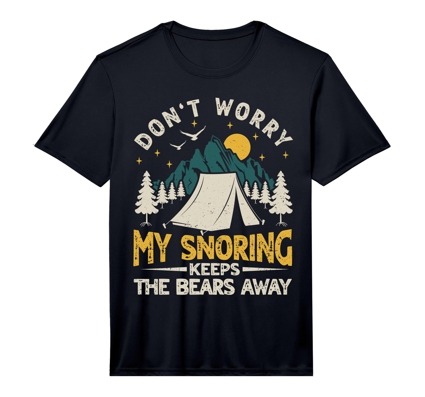 Mens My Snoring Keeps Bears Away Funny T-Shirt - Novelty Apparel Unisex - T-Shirt, Sweatshirt, Hoodie
