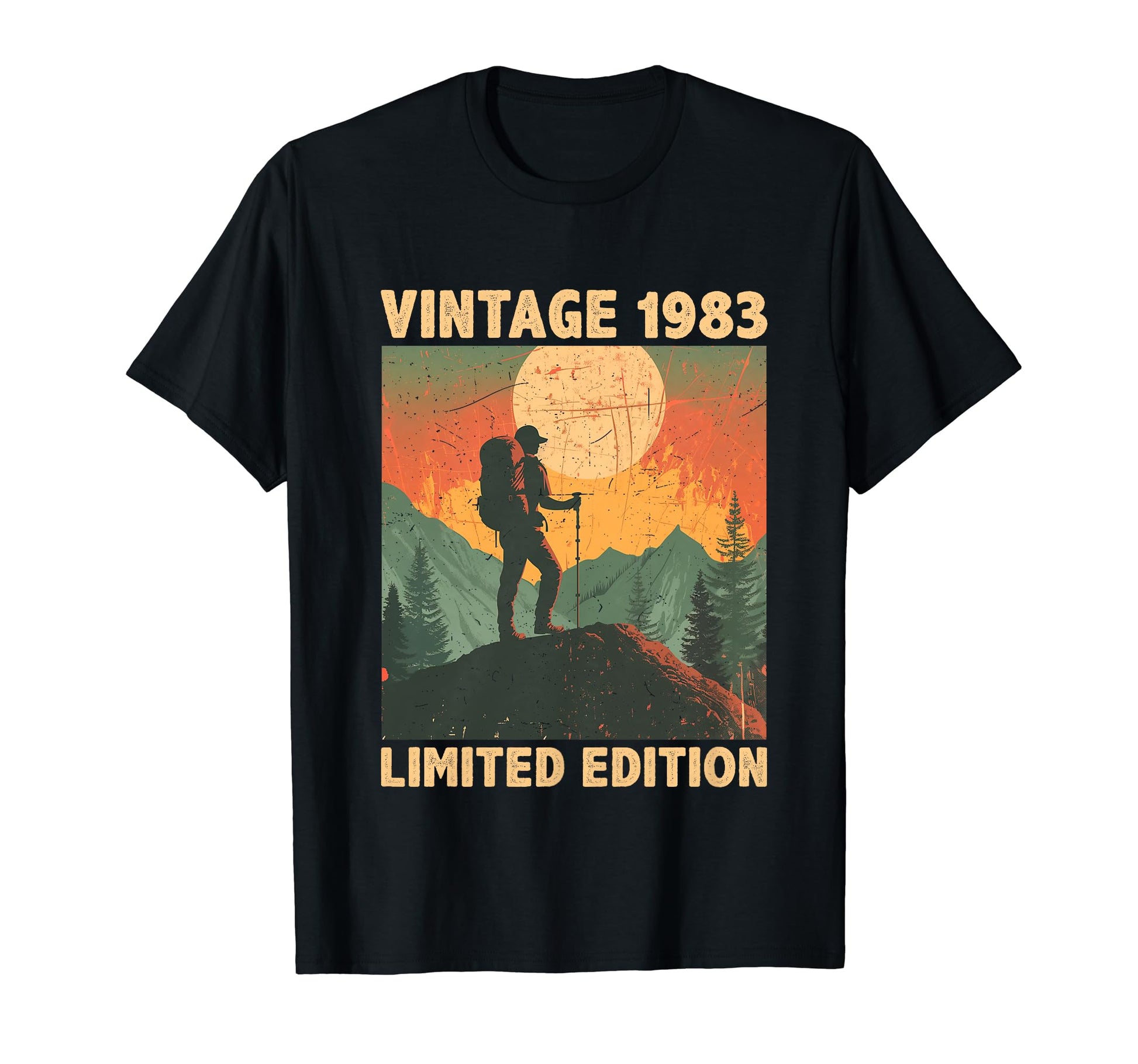 41 Years Old Gift 1983 Hiking Lover T-Shirt - Trendy Graphic Men Women - T-Shirt, Sweatshirt, Hoodie