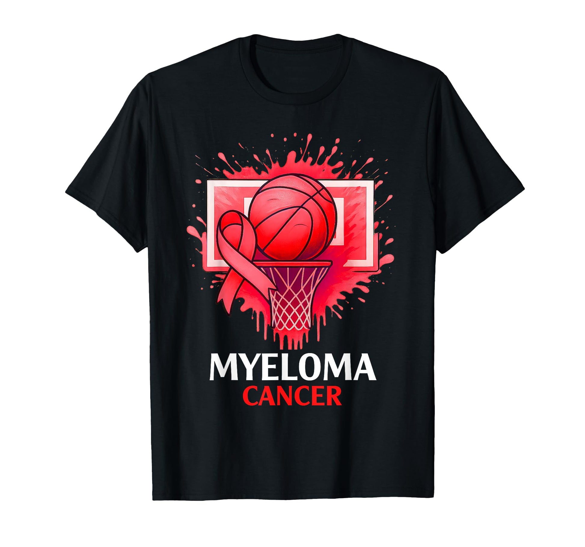 Basketball Blood Cancer Awareness Sweatshirt - Graphic Print for Adults - T-Shirt, Sweatshirt, Hoodie