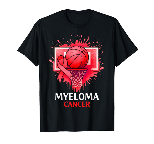 Basketball Blood Cancer Awareness Sweatshirt - Graphic Print for Adults - T-Shirt, Sweatshirt, Hoodie