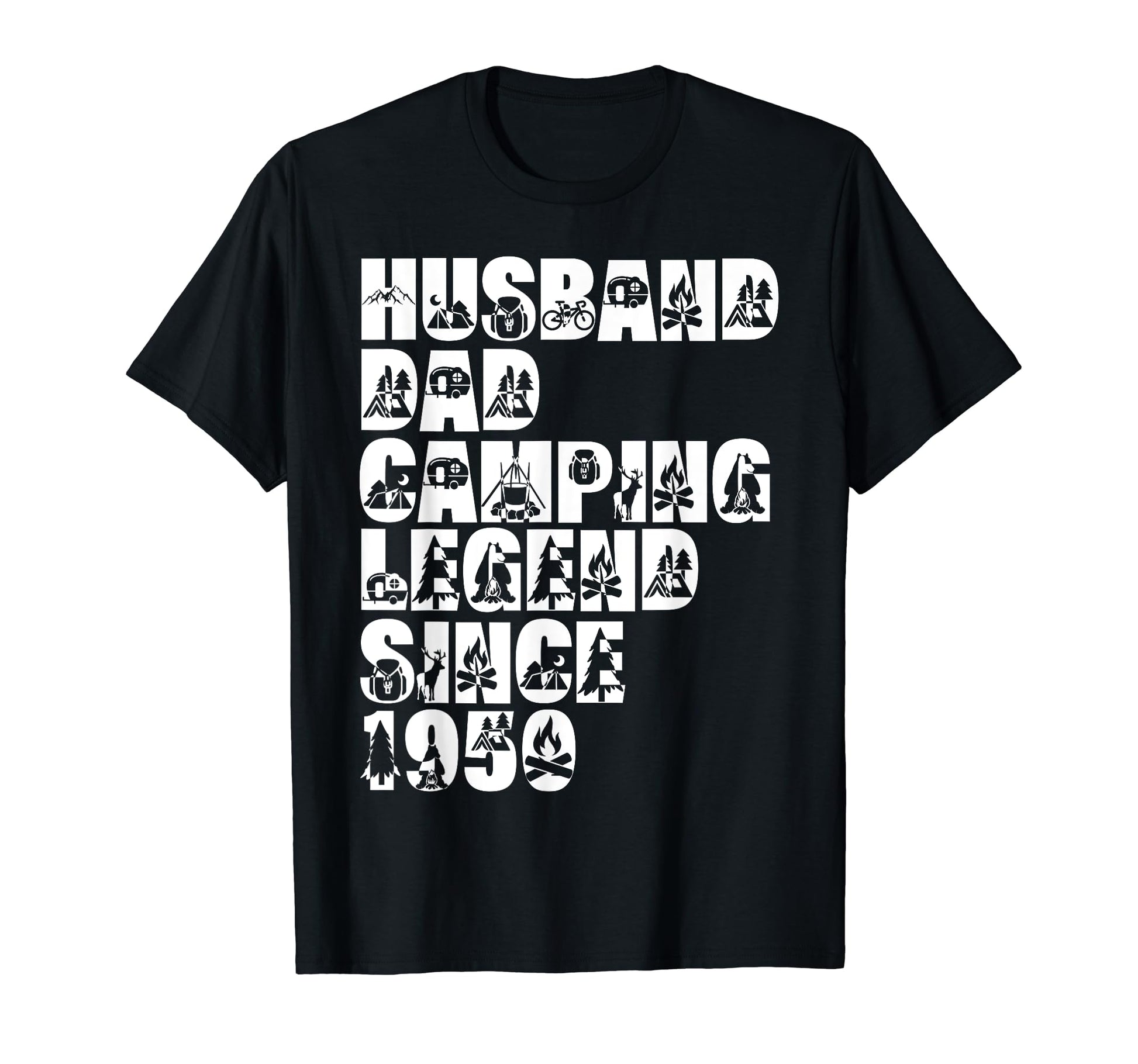 Husband Dad Camping Legend Since T-Shirt - Streetwear Style for Adults - T-Shirt, Sweatshirt, Hoodie