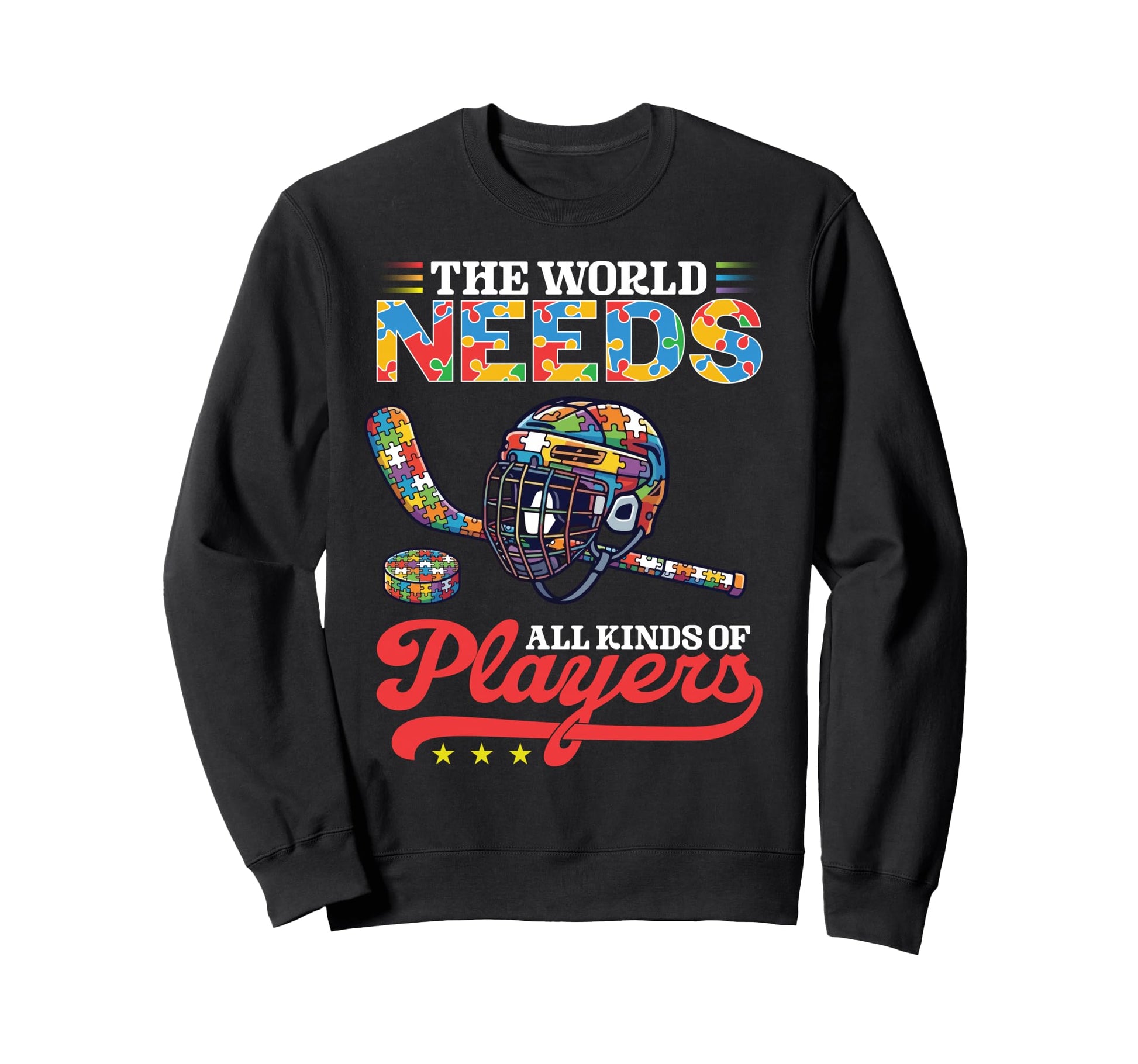 World Needs All Kinds Players Sweatshirt - Custom Art Print Men Women - T-Shirt, Sweatshirt, Hoodie