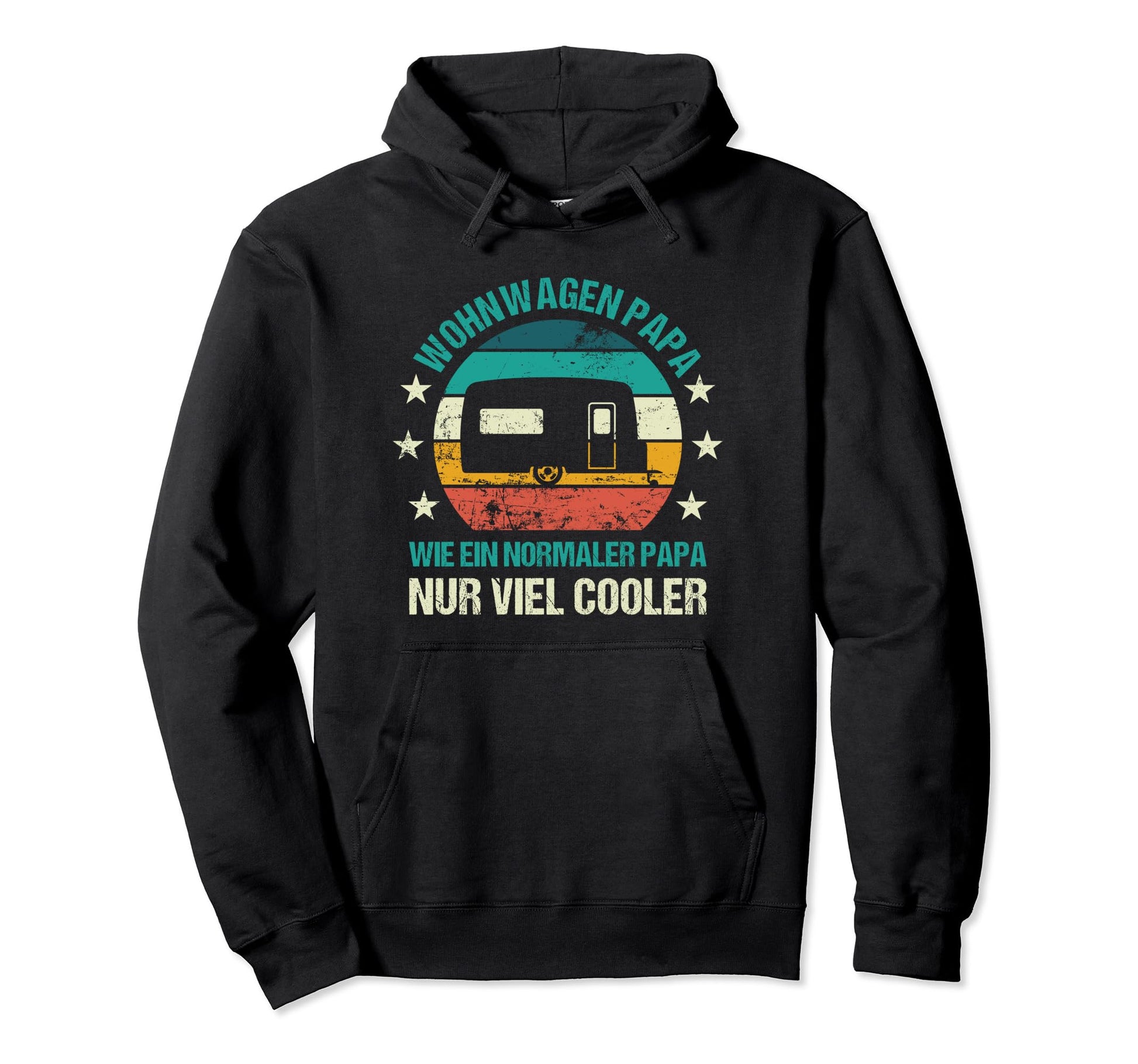 Caravan Dad Camper Father Camping Fathers Hoodie - Graphic Print Men Women - T-Shirt, Sweatshirt, Hoodie