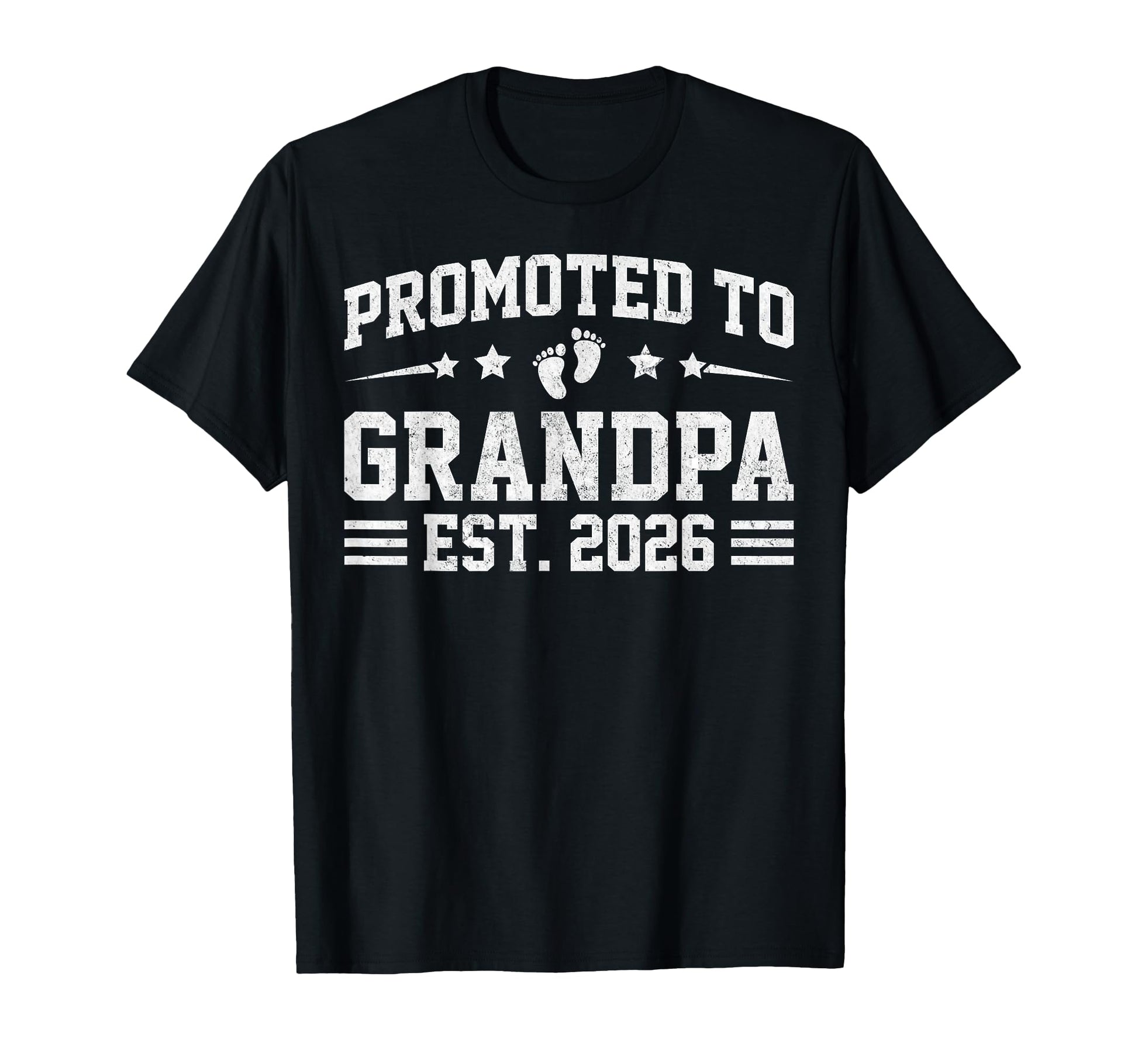 Mens Promoted To Grandpa Est 2026 T-Shirt - Minimalist Print for Adults - T-Shirt, Sweatshirt, Hoodie