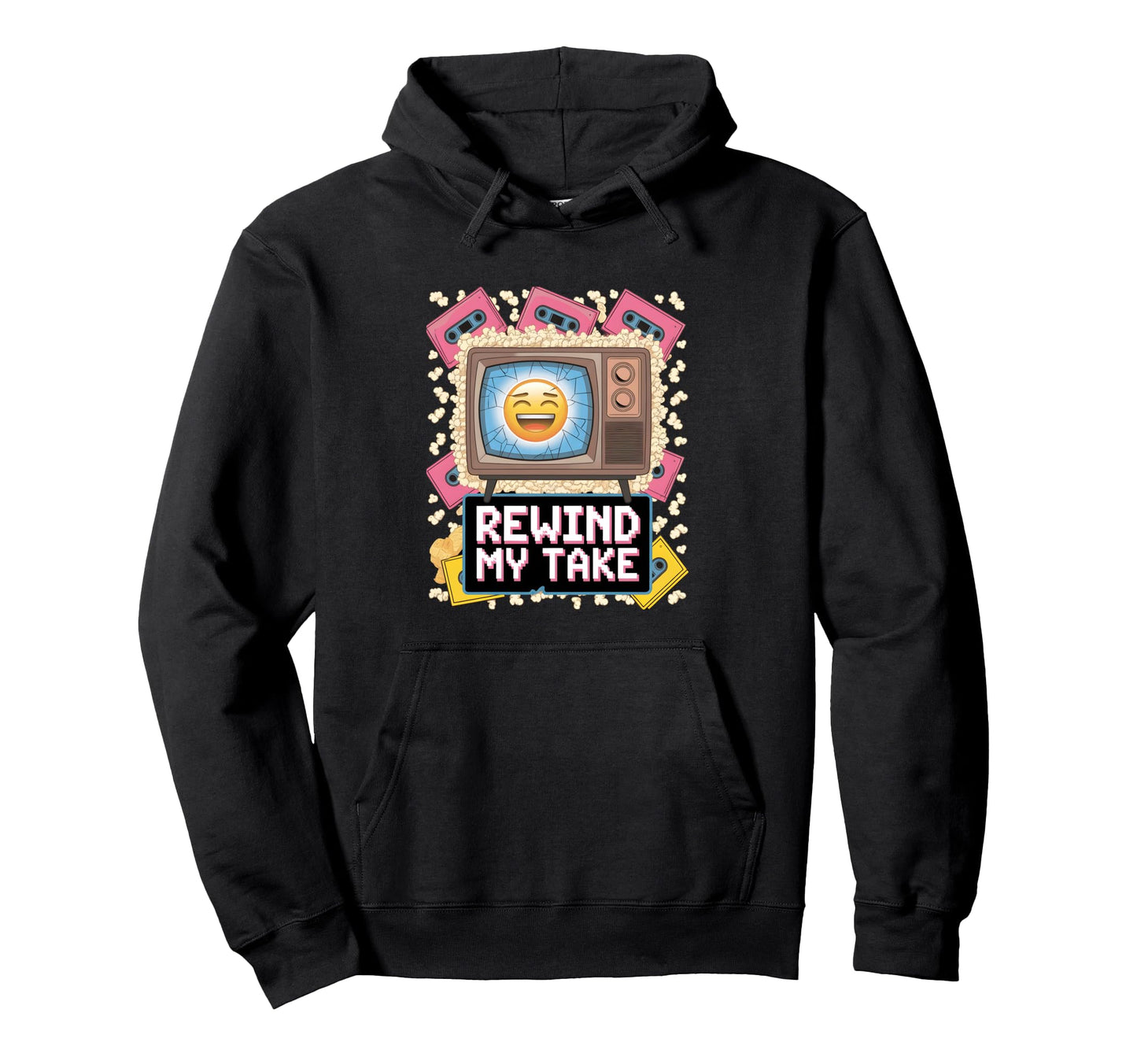 Tv Smirk Rewind Take Snarky Commentary Hoodie - Unique Graphic Men Women - T-Shirt, Sweatshirt, Hoodie