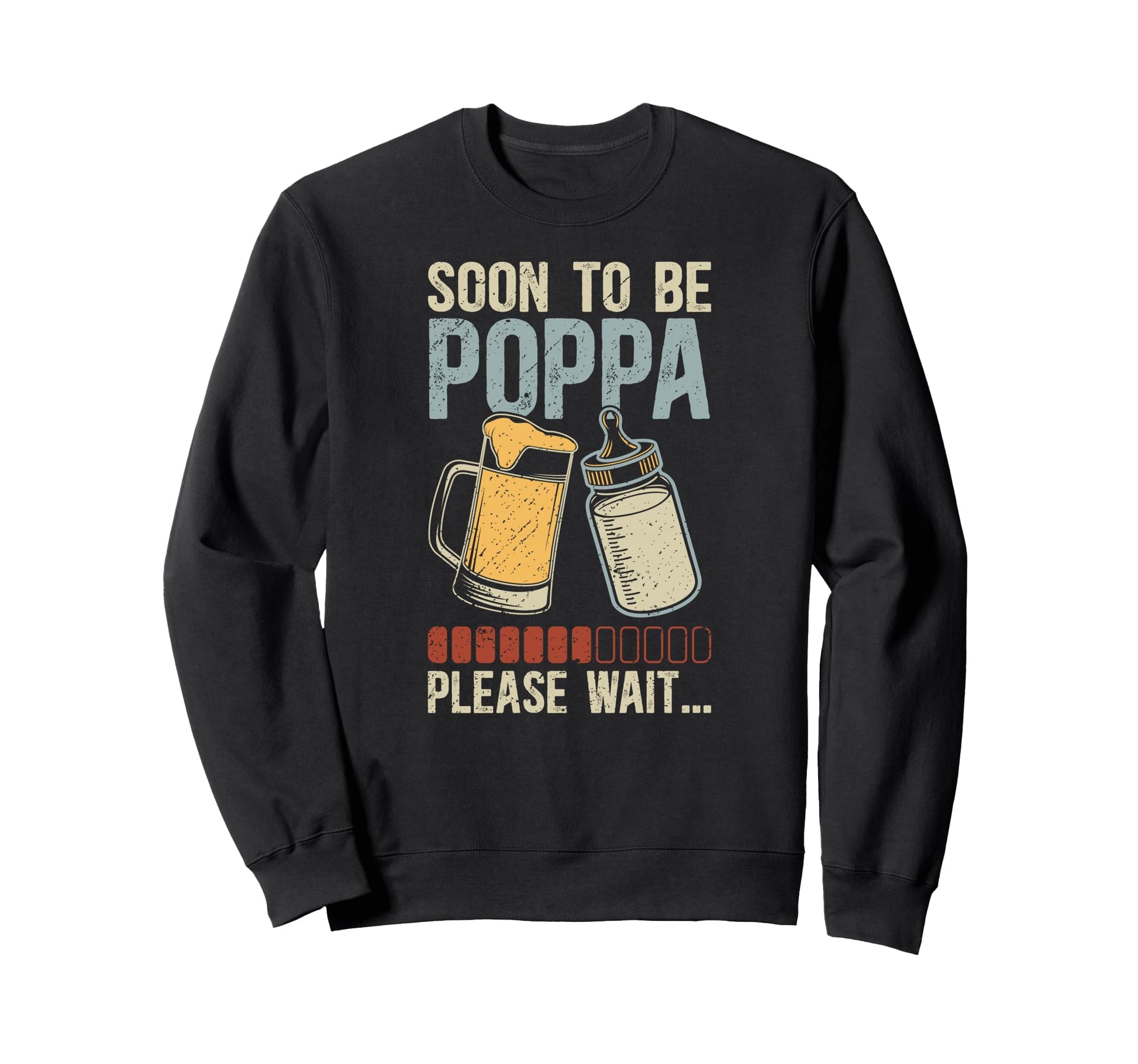 Soon To Be Poppa Promoted To Poppa Sweatshirt - Unique Graphic Men Women - T-Shirt, Sweatshirt, Hoodie