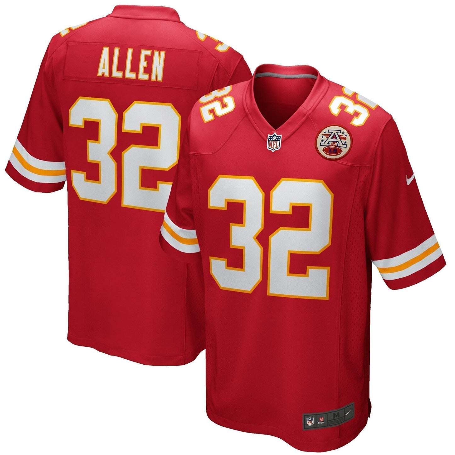 Marcus Allen Kansas City Chiefs Game Retired Jersey - Red football jersey product view 1