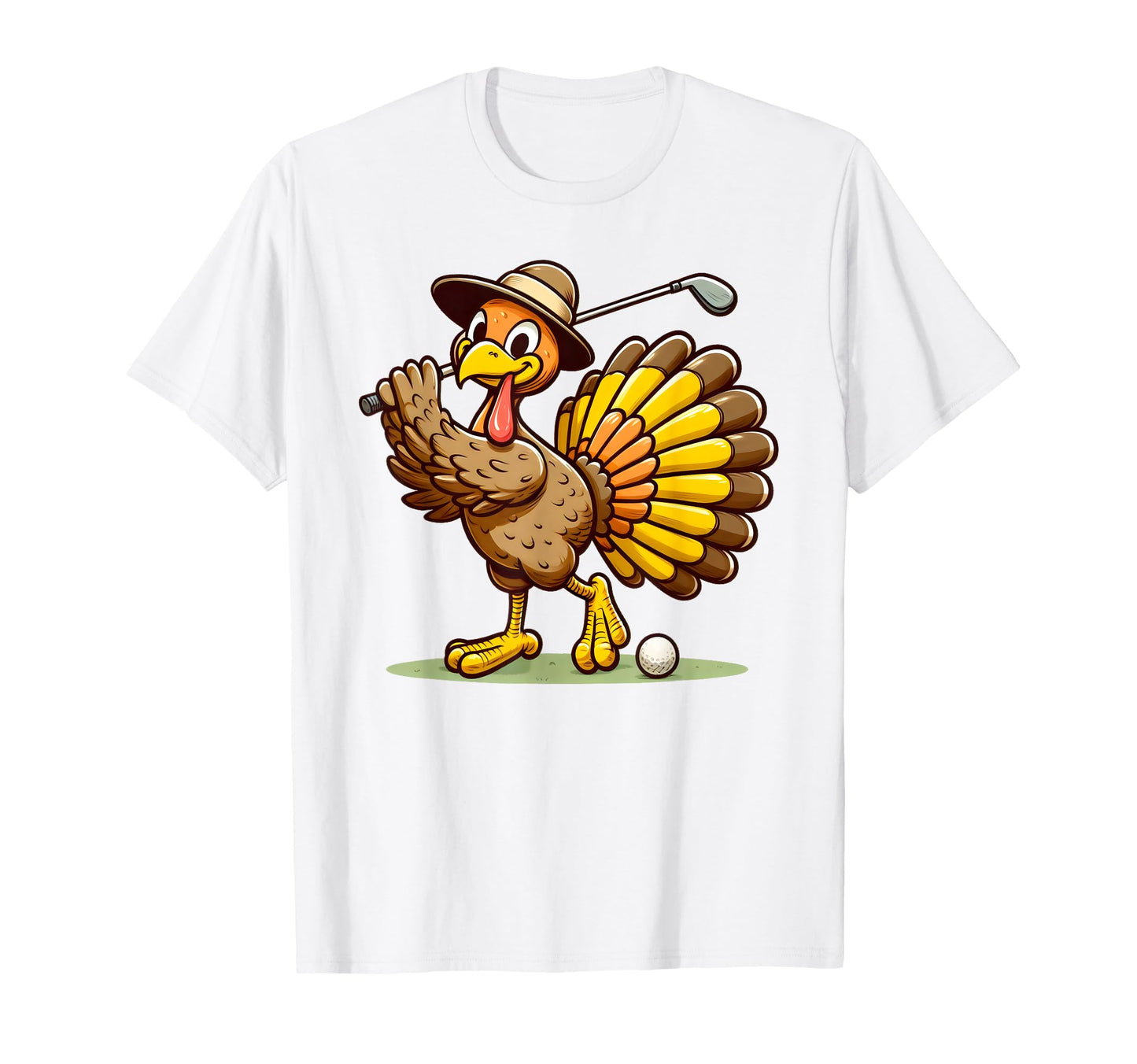 Turkey Golf Thanksgiving Golfer T-Shirt - Novelty Apparel for Adults - T-Shirt, Sweatshirt, Hoodie
